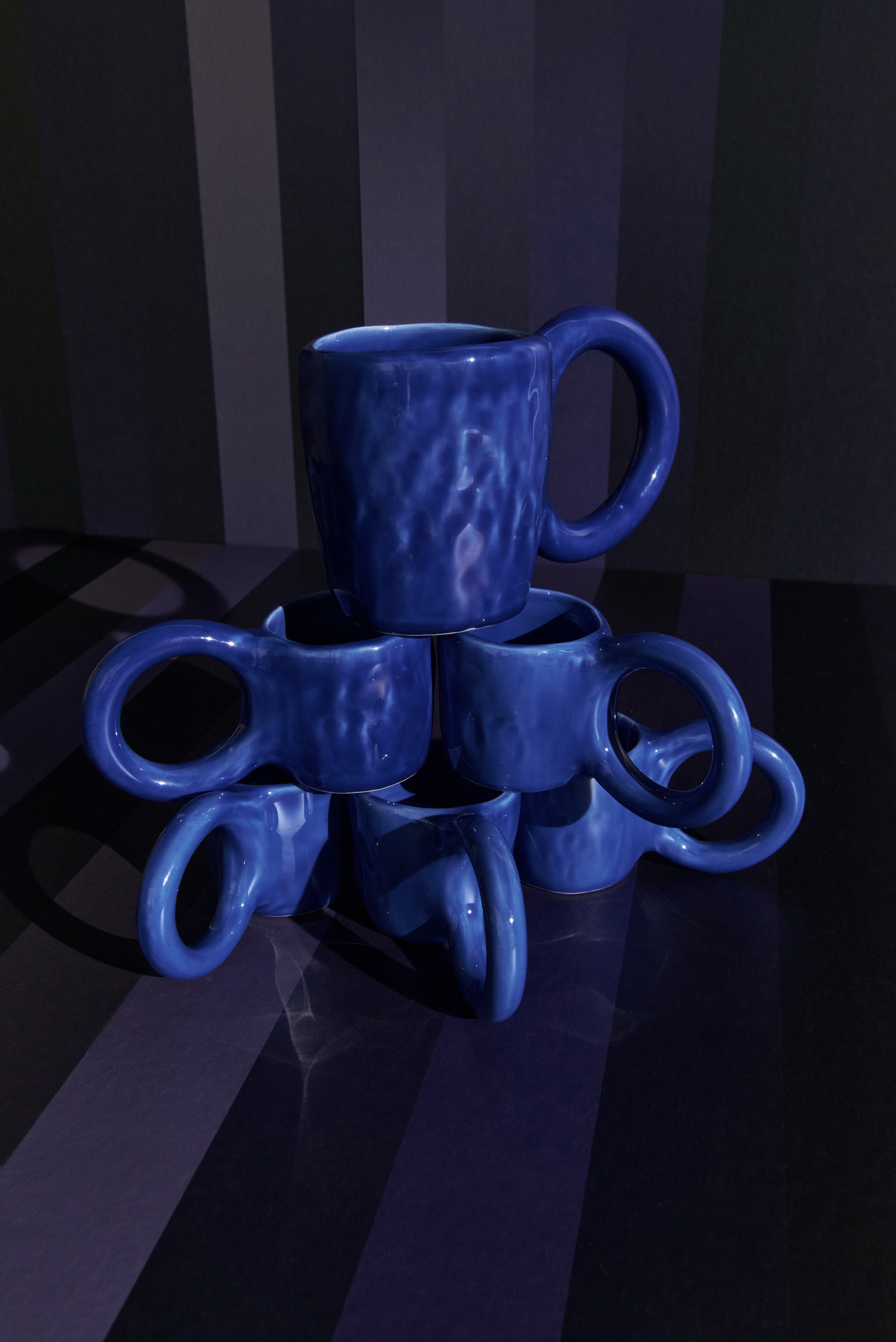Súprava šálok na espresso DONUT modrá
