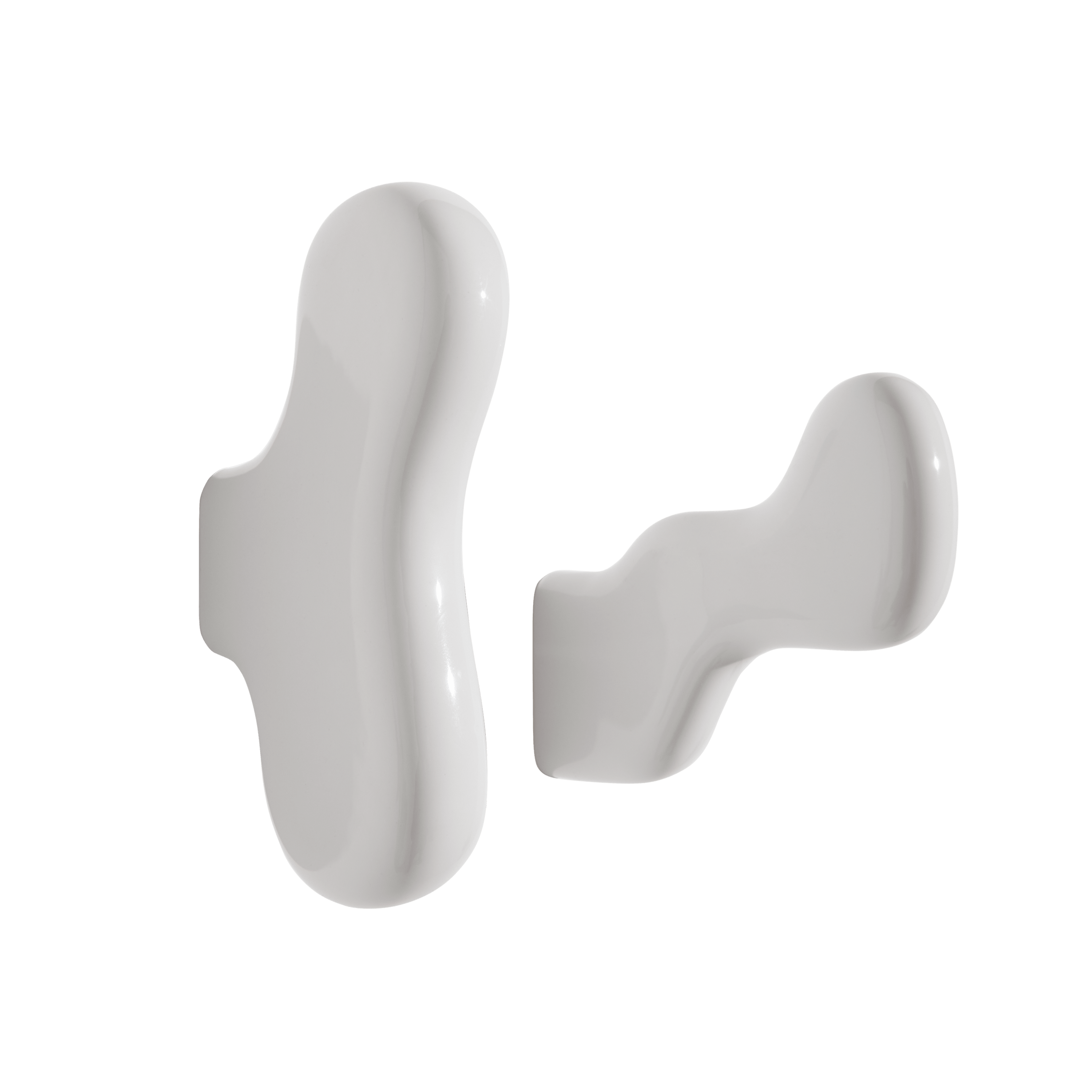 Biely nástenný vešiakový set KLUMP