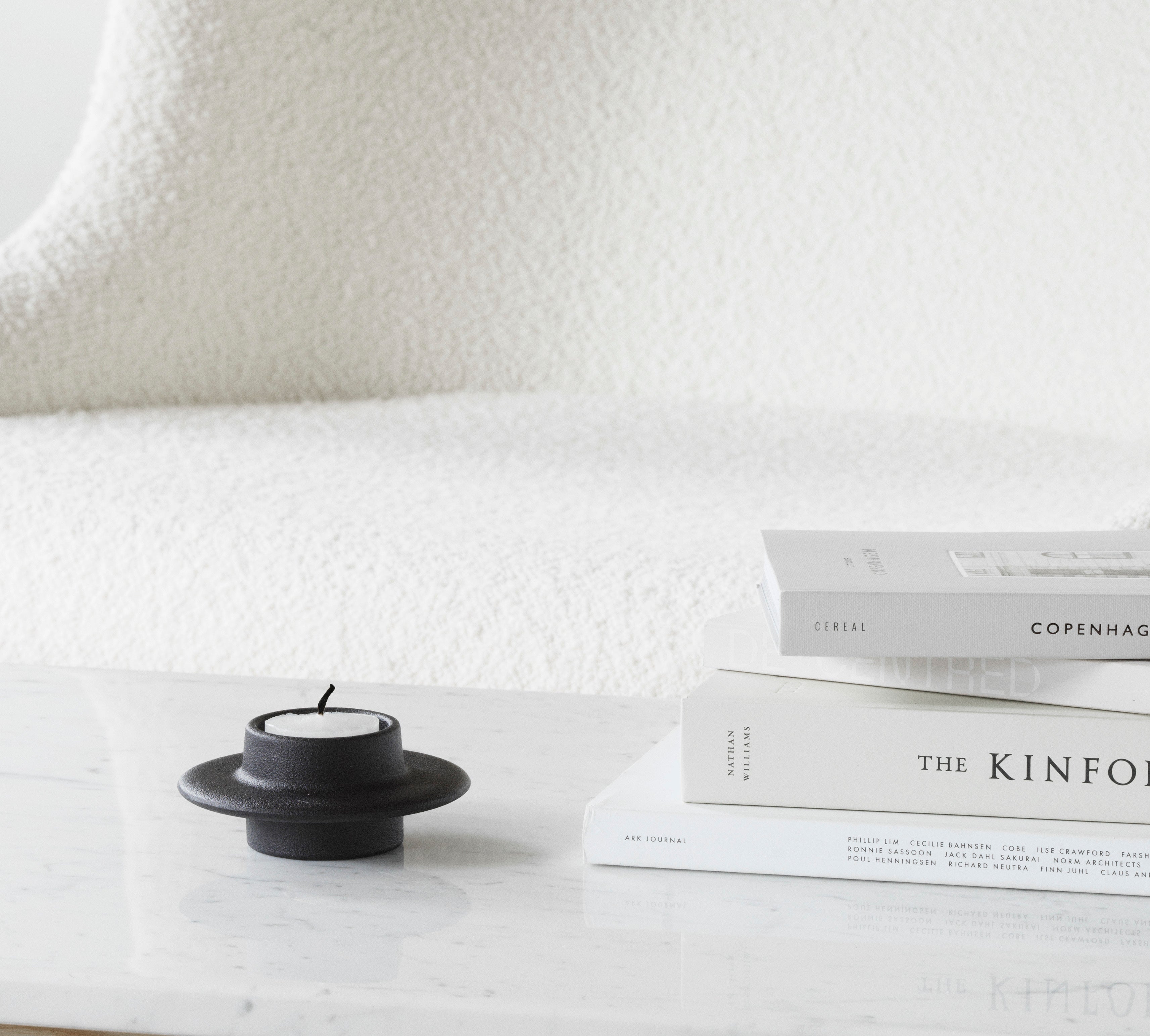 Svietnik HEIMA TEALIGHT čierny liatinový