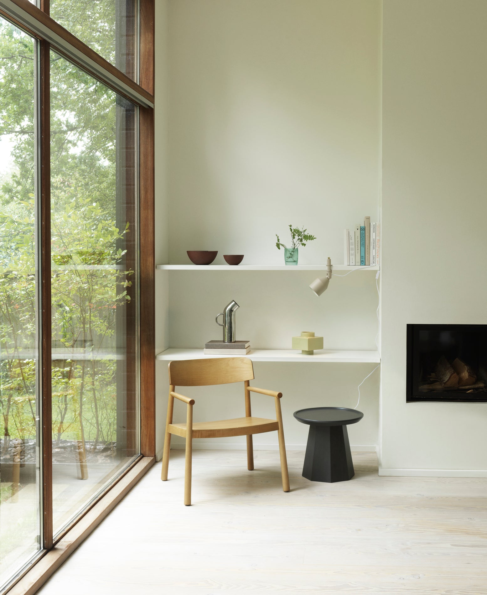 Pine navy blue coffee table