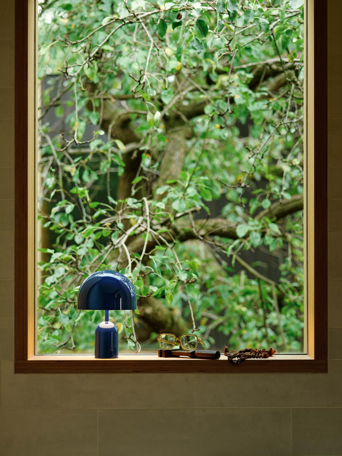 Portable table lamp BELL blue