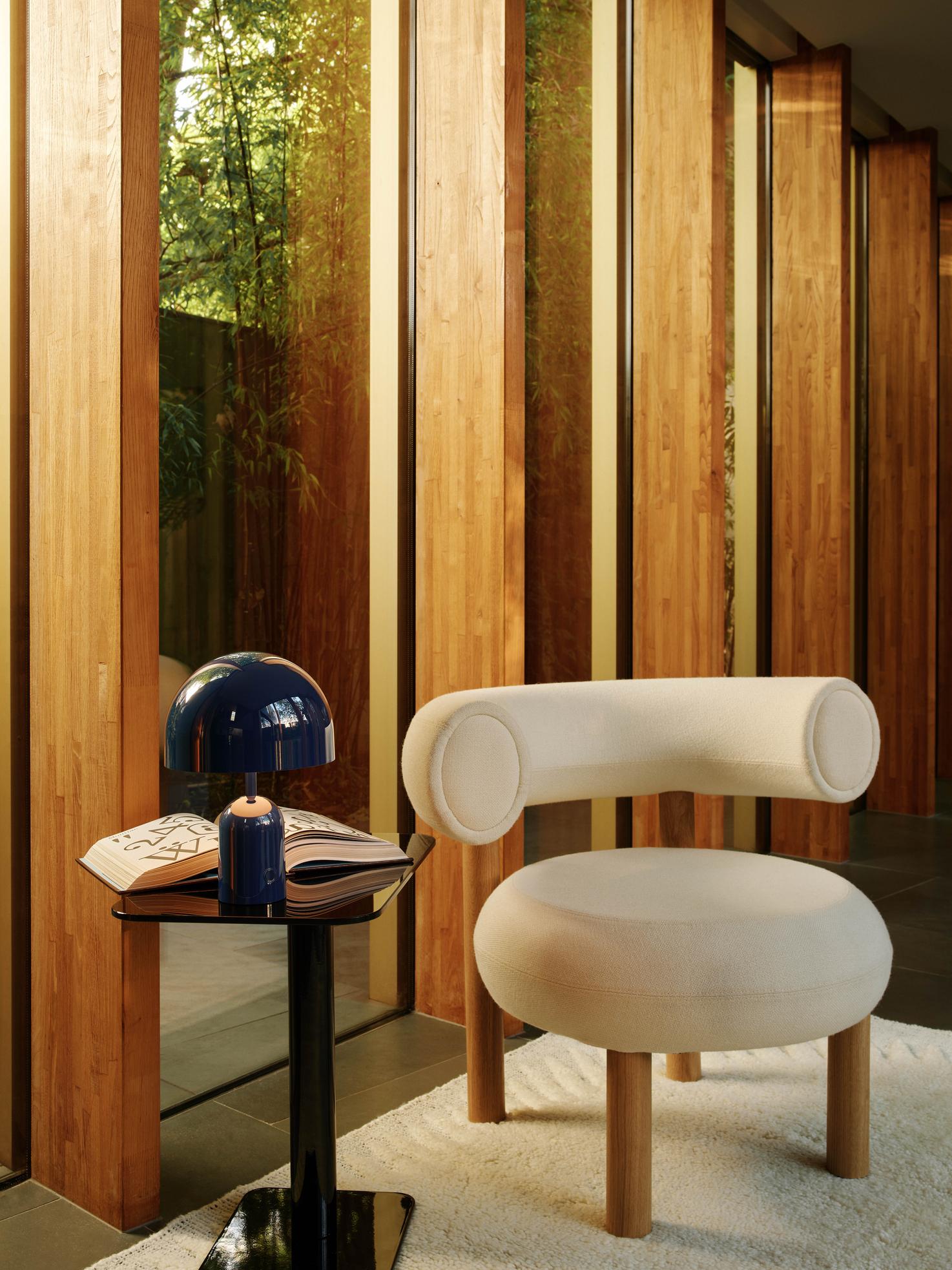 Portable table lamp BELL blue