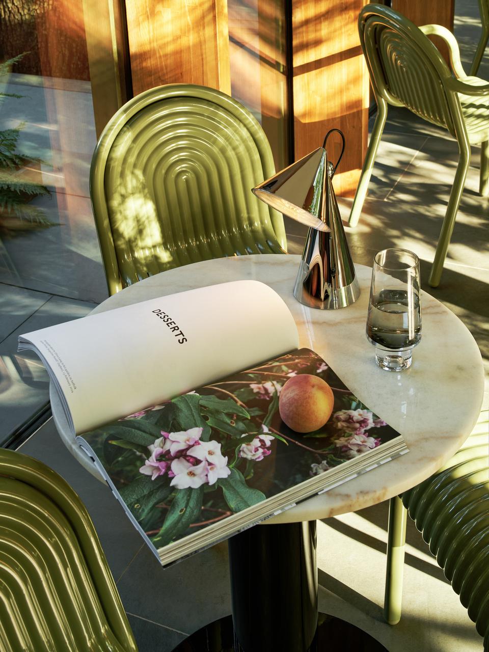 Portable table lamp POSE blue