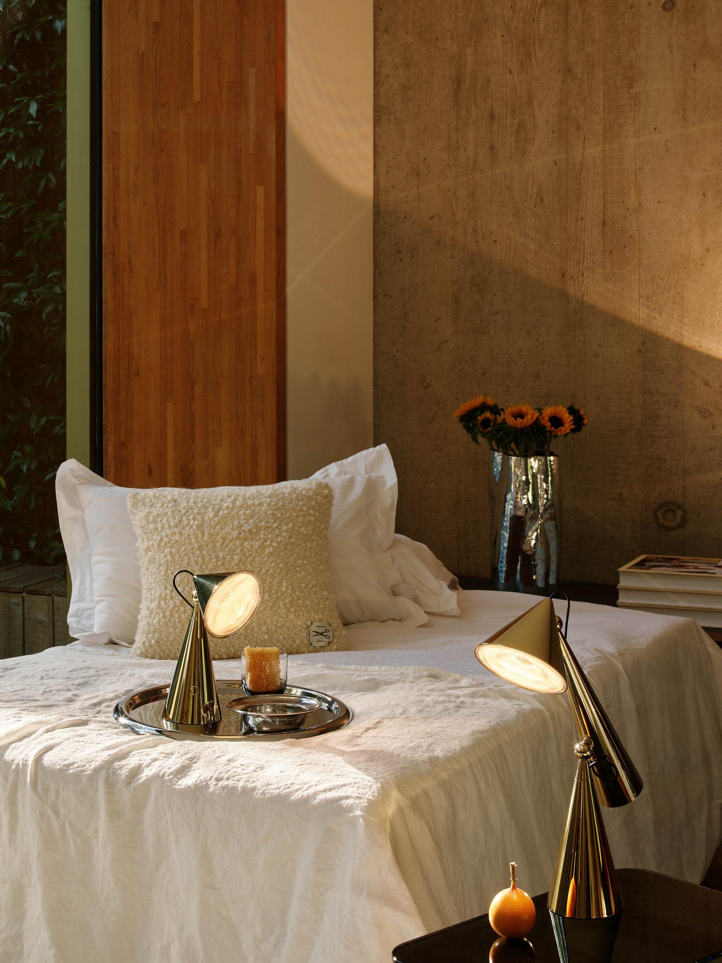 Portable table lamp POSE blue