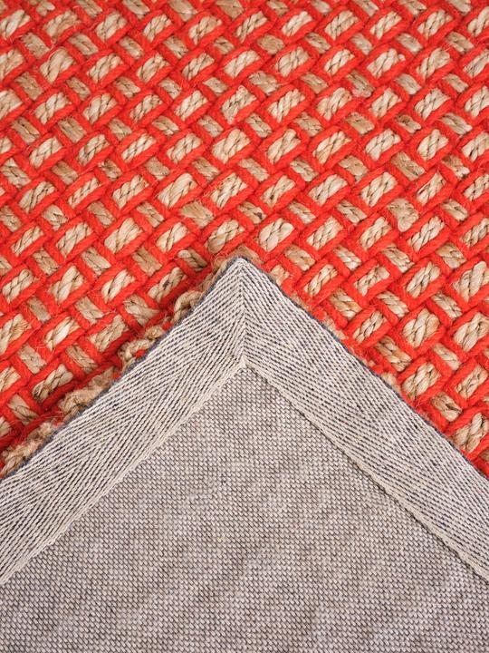 WEAVE rug red with beige