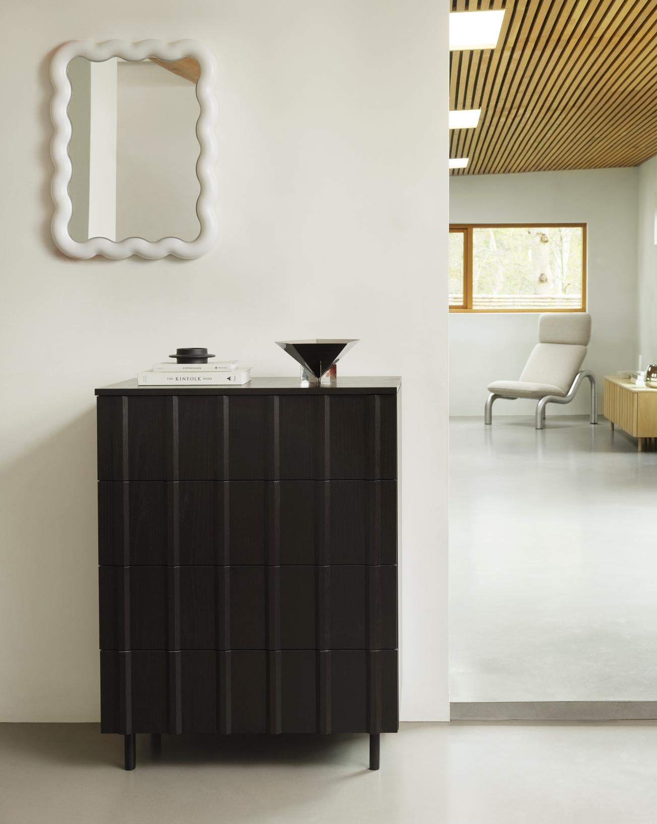 RIB cabinet black oak veneer