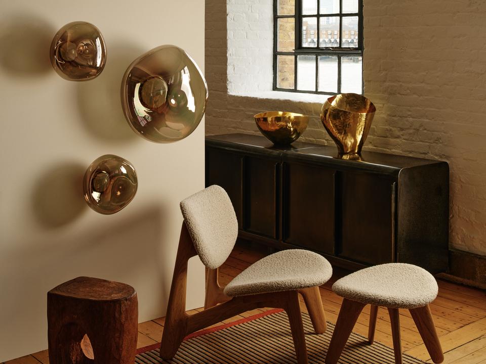 Nástenné svietidlo MELT hnedé