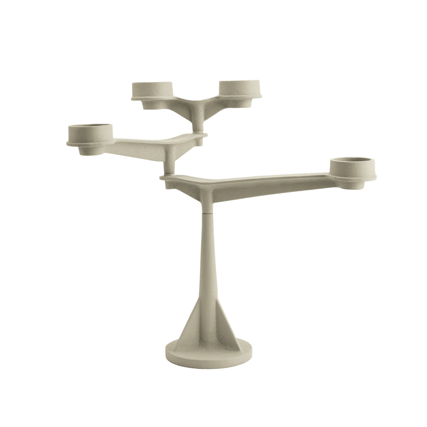 Sviečnik SPIN MINI krémový