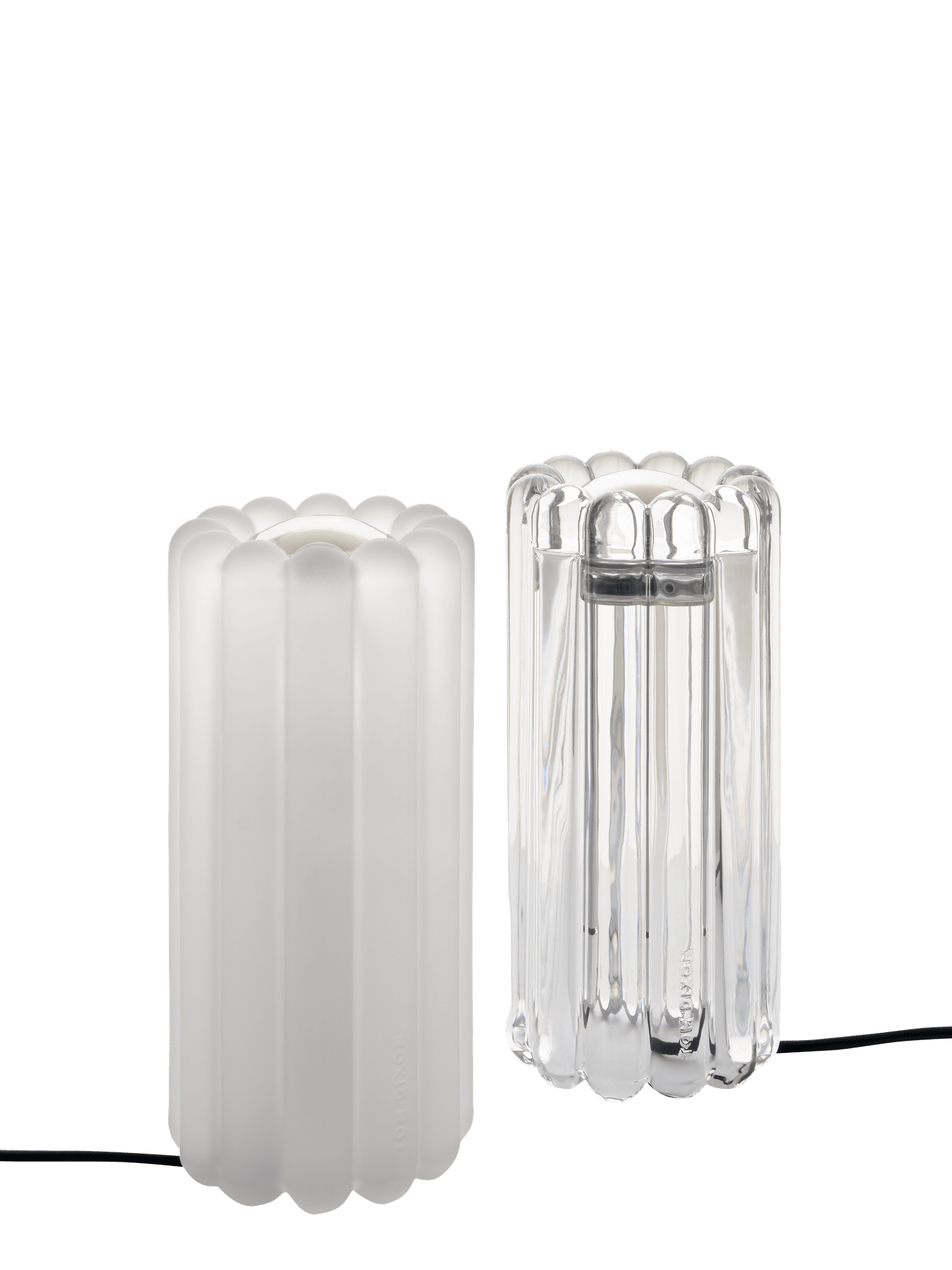 Stolná lampa PRESS matné sklo