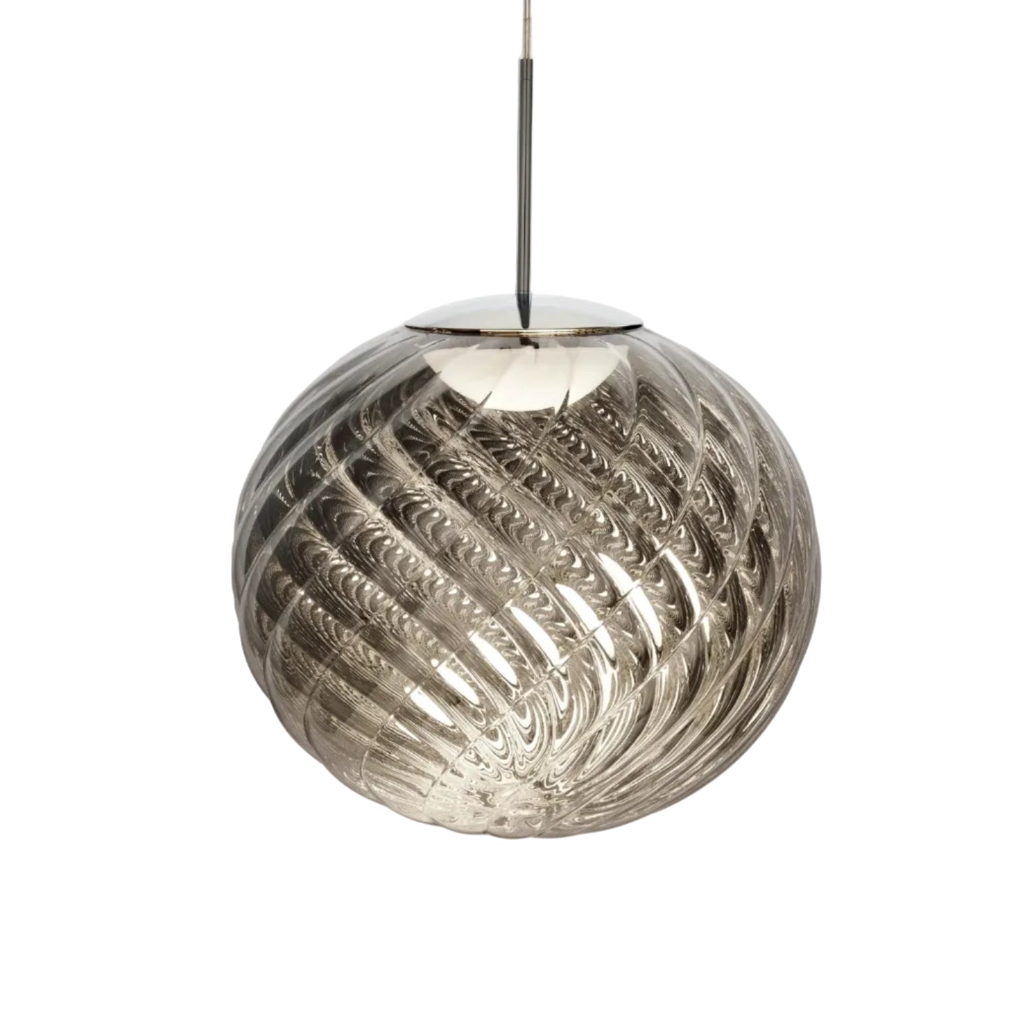 Závesná lampa WHIRL strieborná