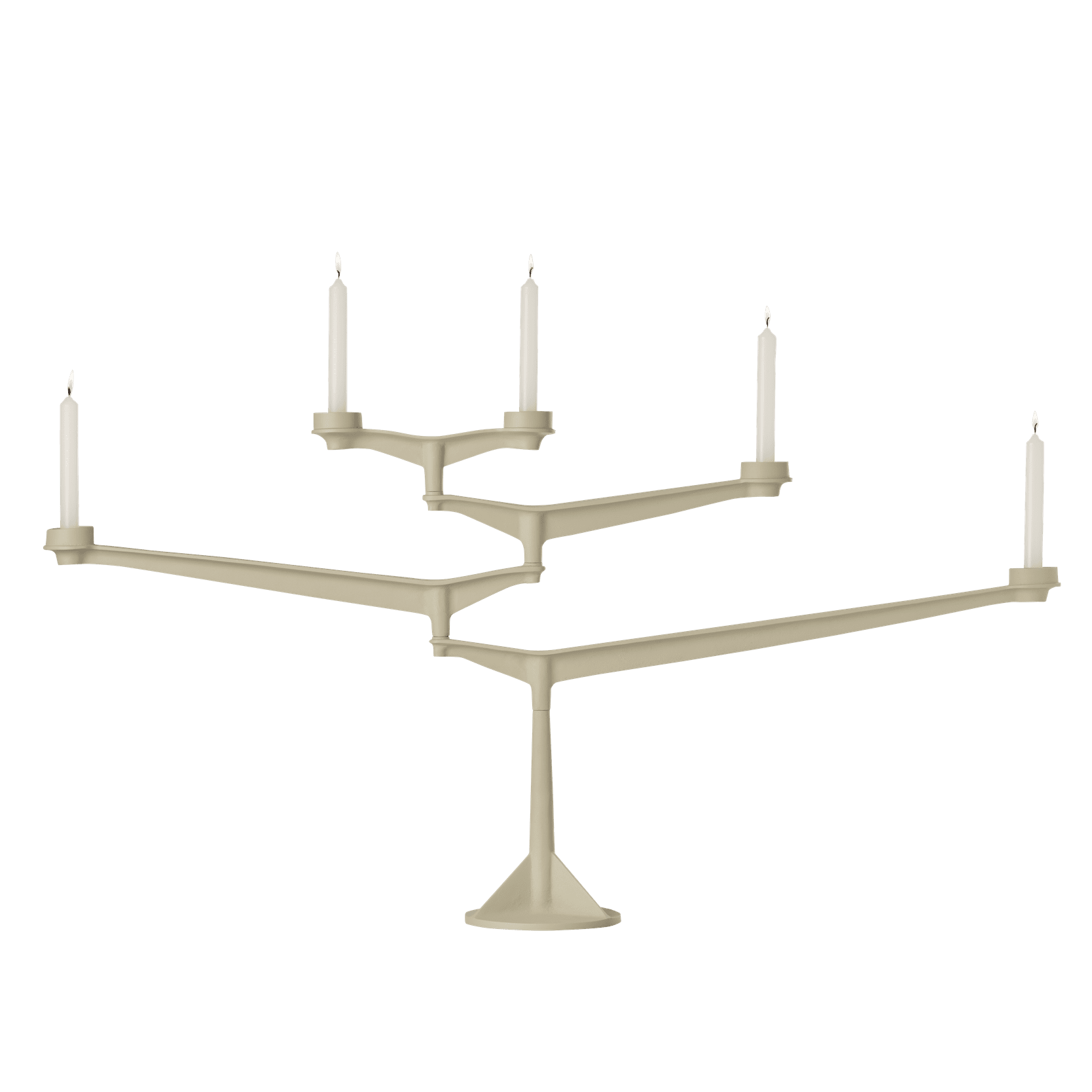 Sviečnik SPIN krémový