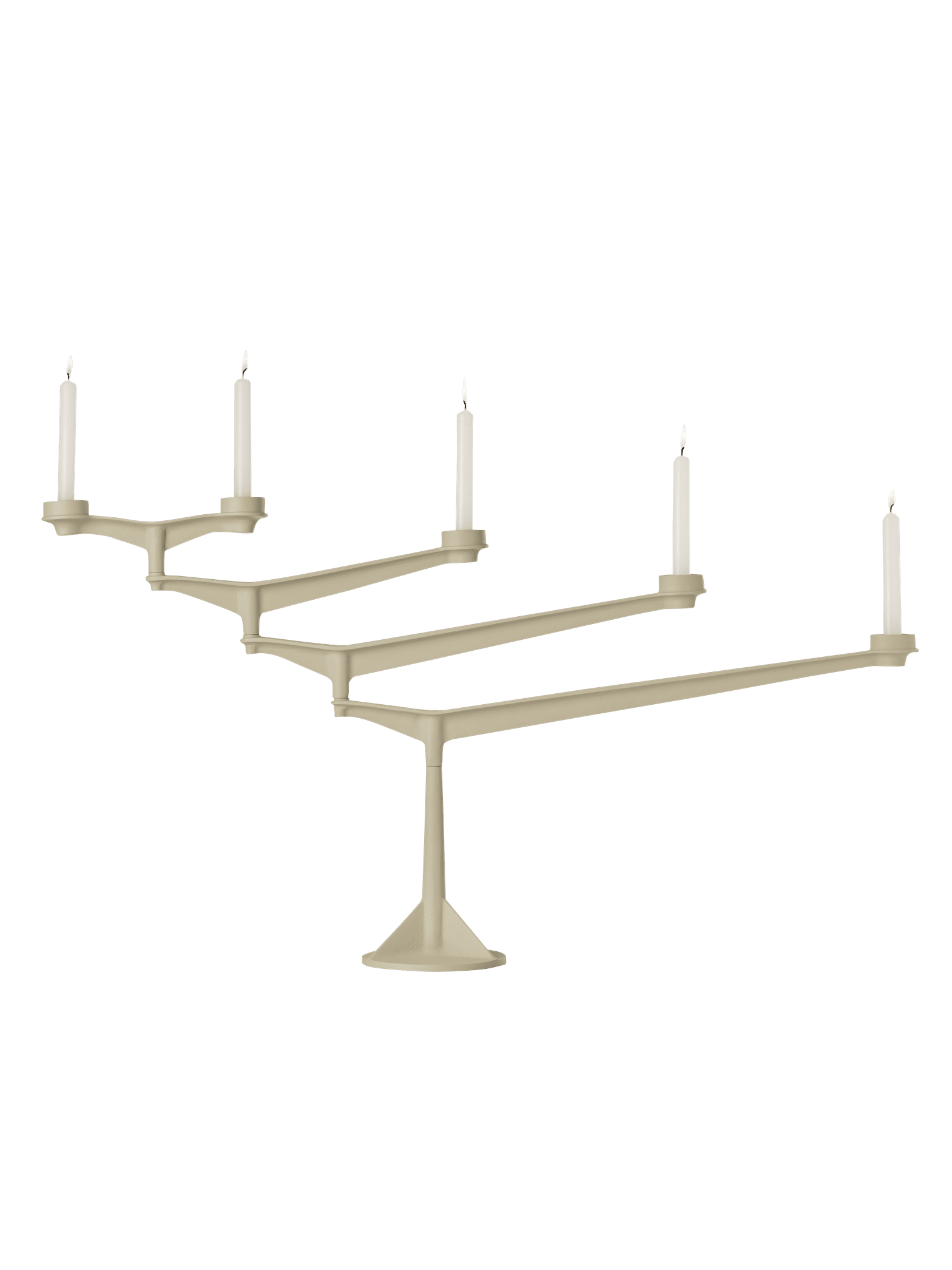 Sviečnik SPIN krémový