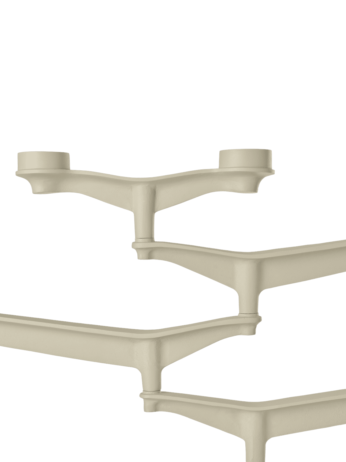 Sviečnik SPIN krémový