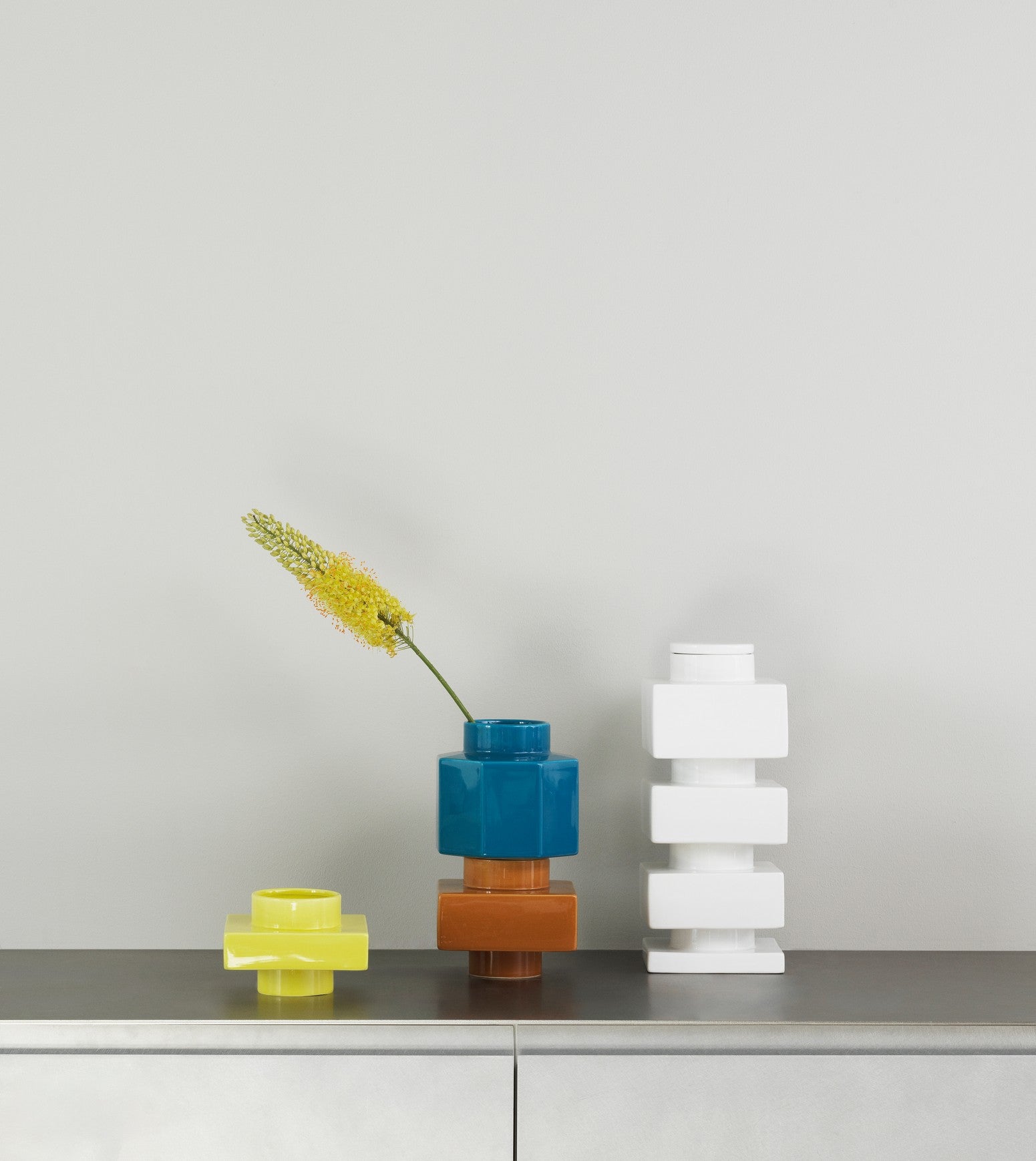 Váza DEKO OBJECT citrónovo žltá