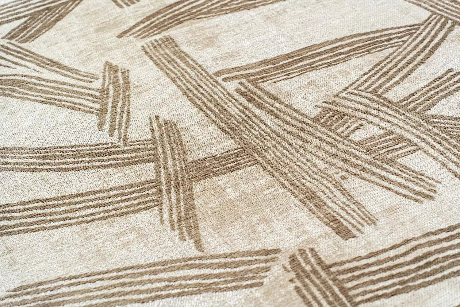 KANJI Beige Carpet with Cream
