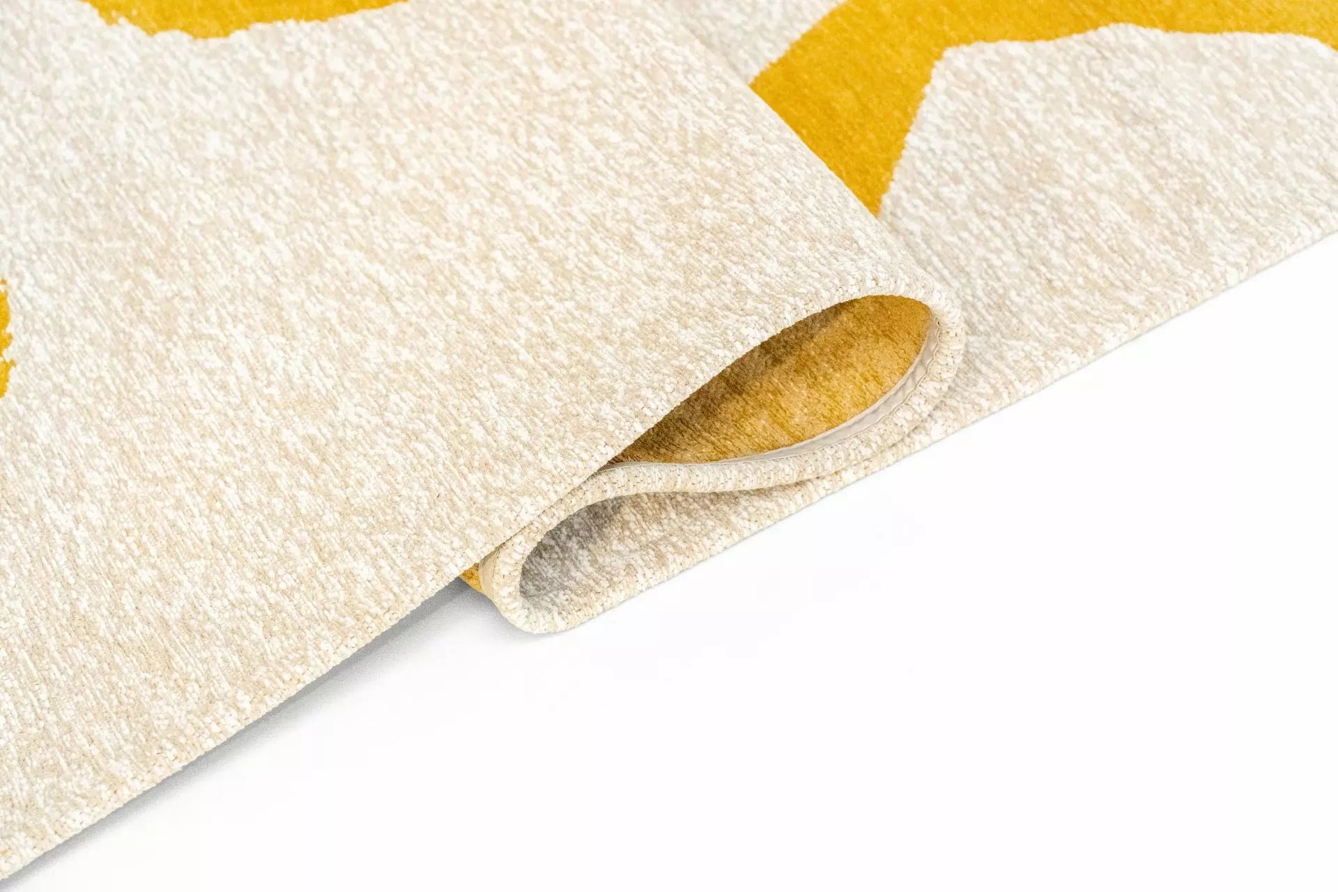 Koberec RIBBON biely so žltým