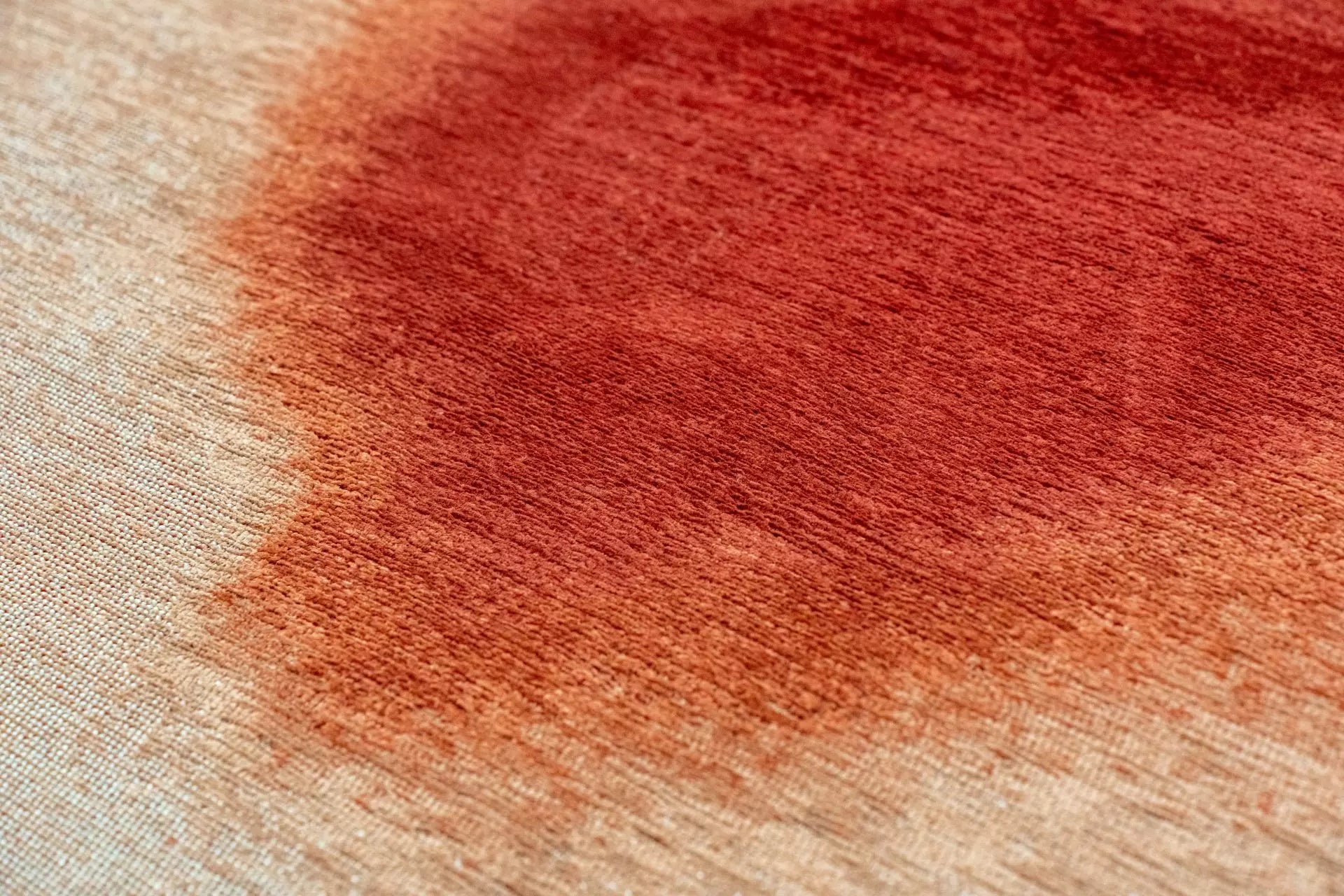 Okrúhly koberec AQUARELLE LEAF červený s oranžovou