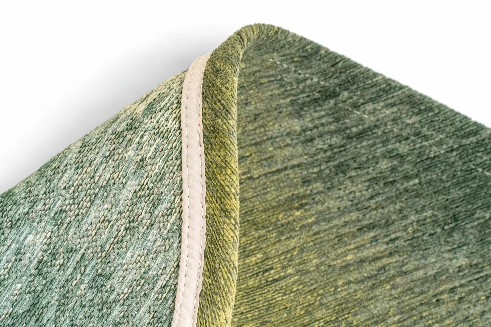 Okrúhly koberec AQUARELLE LEAF zelený so žltým