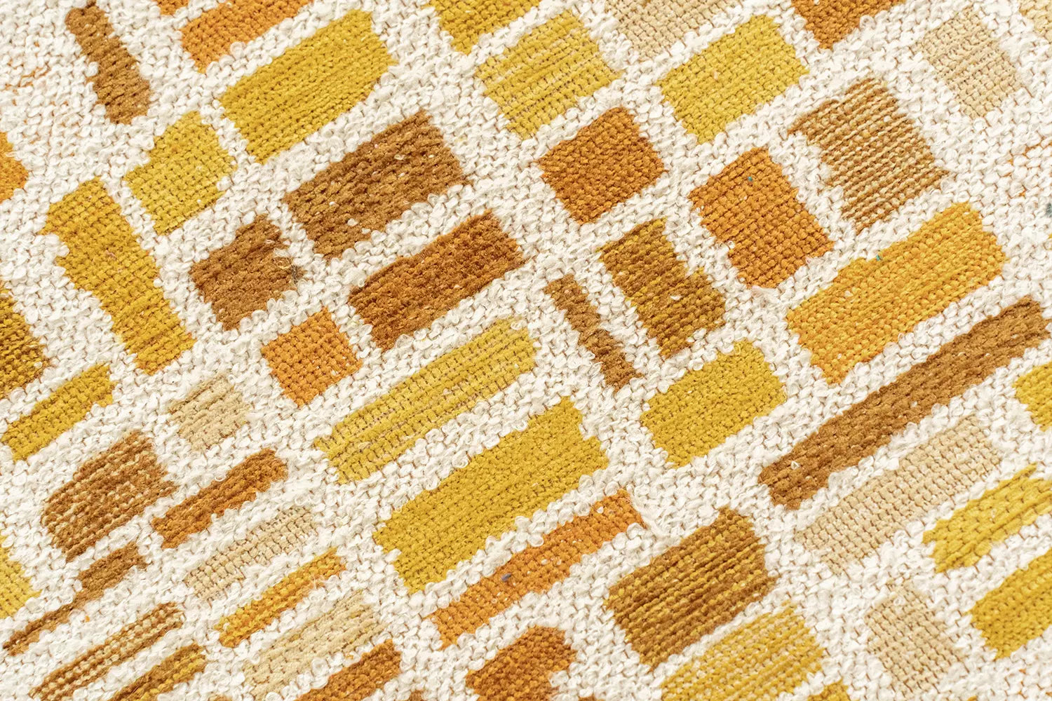 Koberec CUBIK béžový s oranžovou a žltou