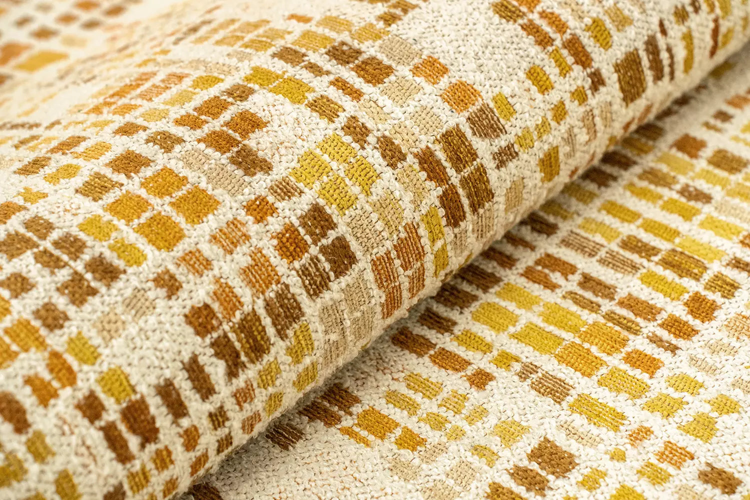 Koberec CUBIK béžový s oranžovou a žltou