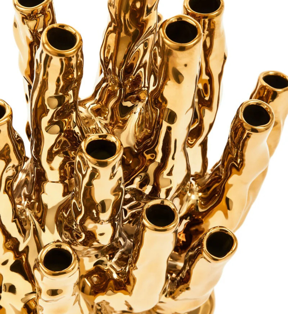 CORAL Vase 10-TULIPS gold