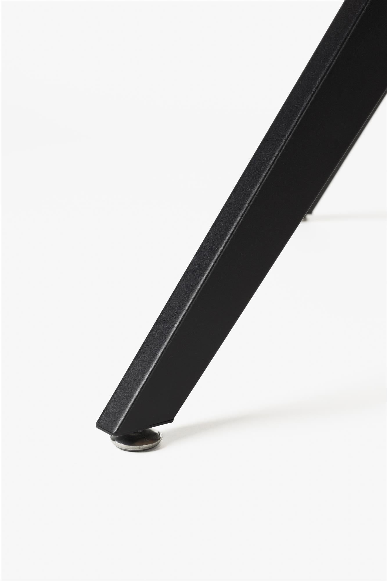 CHASE ORGANIC brown oval table with a black base