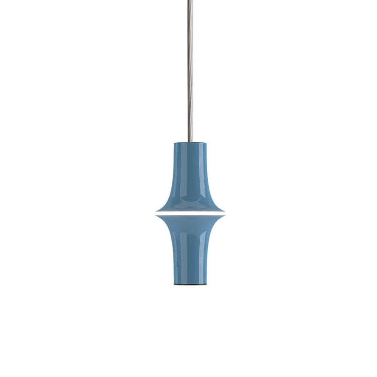 Lampa visiacá podlžná AVRO lesklá modrá