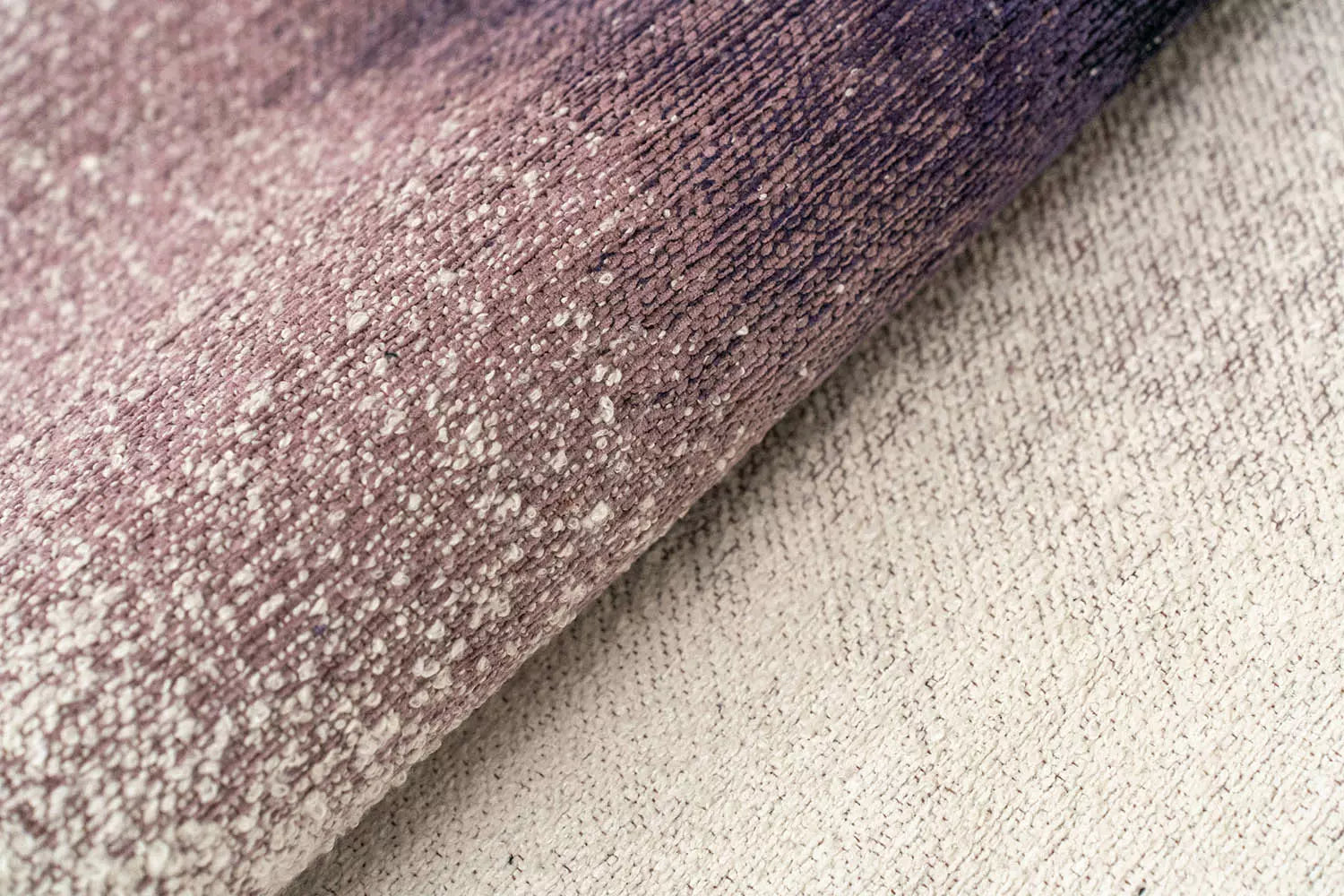 DROP rug white with purple