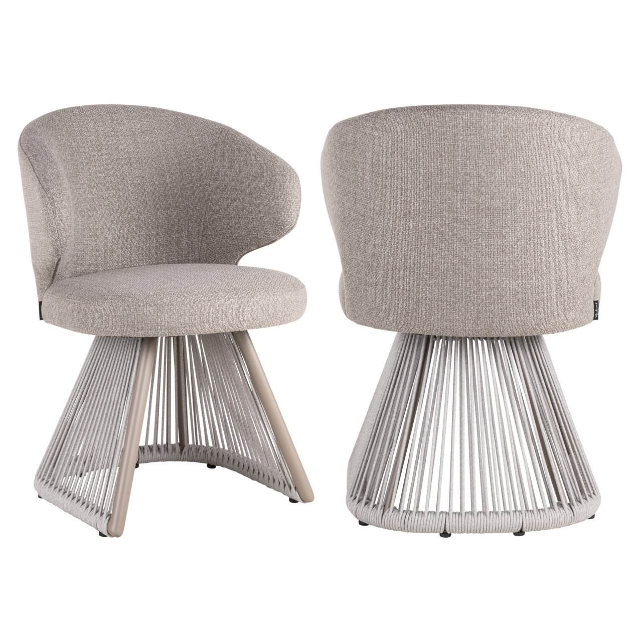 Záhradná stolička NUBA šedobéžová