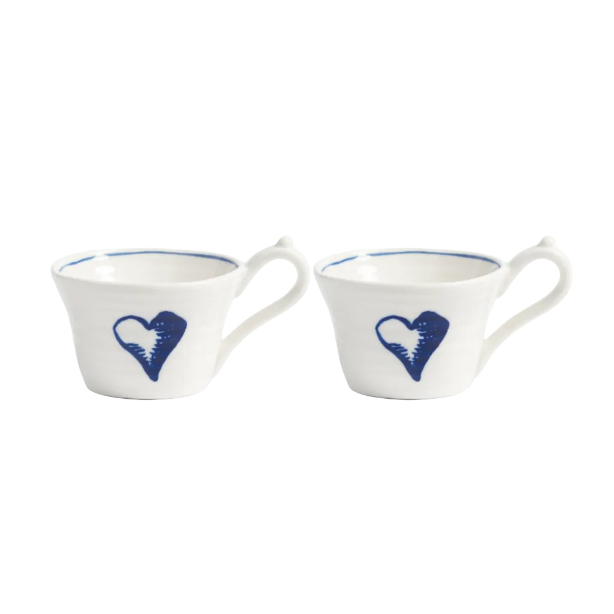 ANOUK HEART white and blue cup set