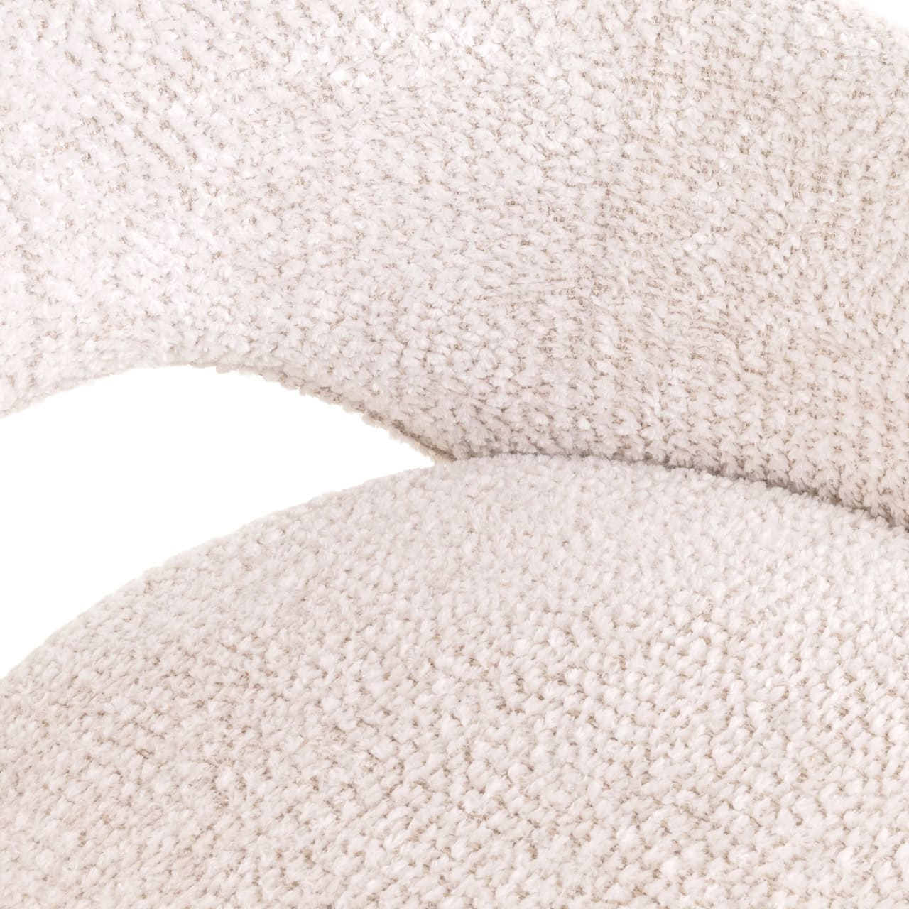 Stolička GINNA krémová s čiernym podstavcom