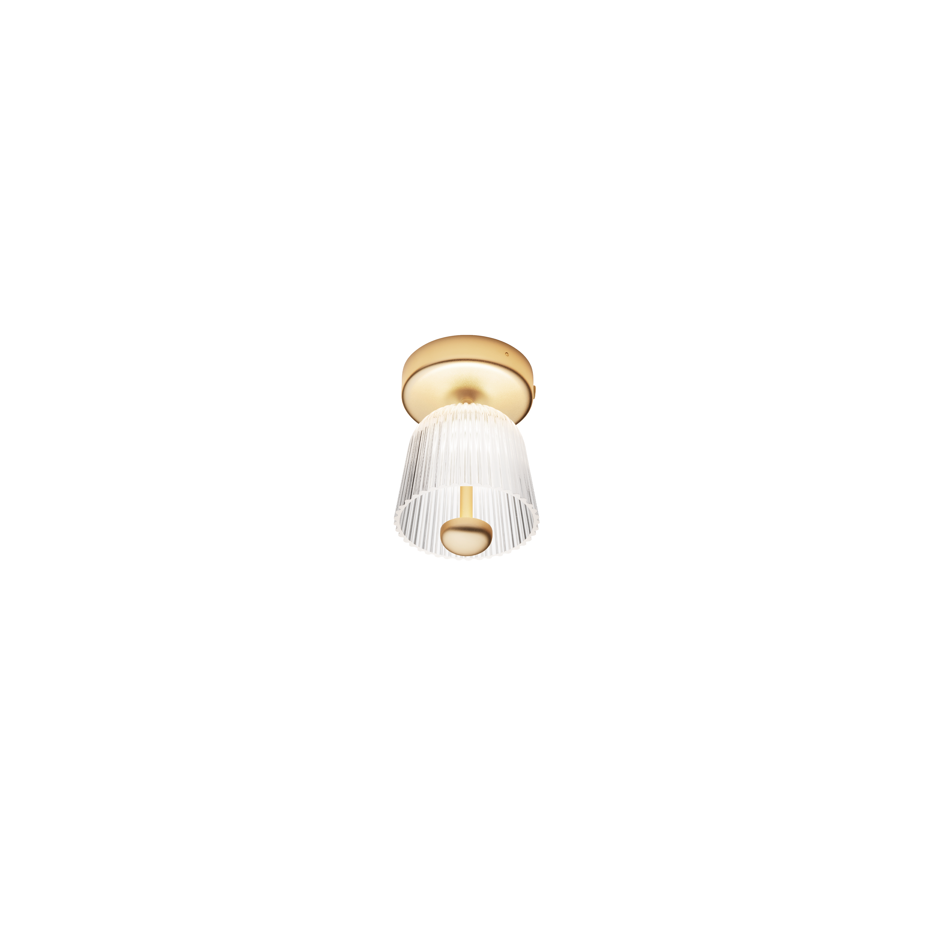 Lampa stropná ASTEEA zlatá s transparentnou