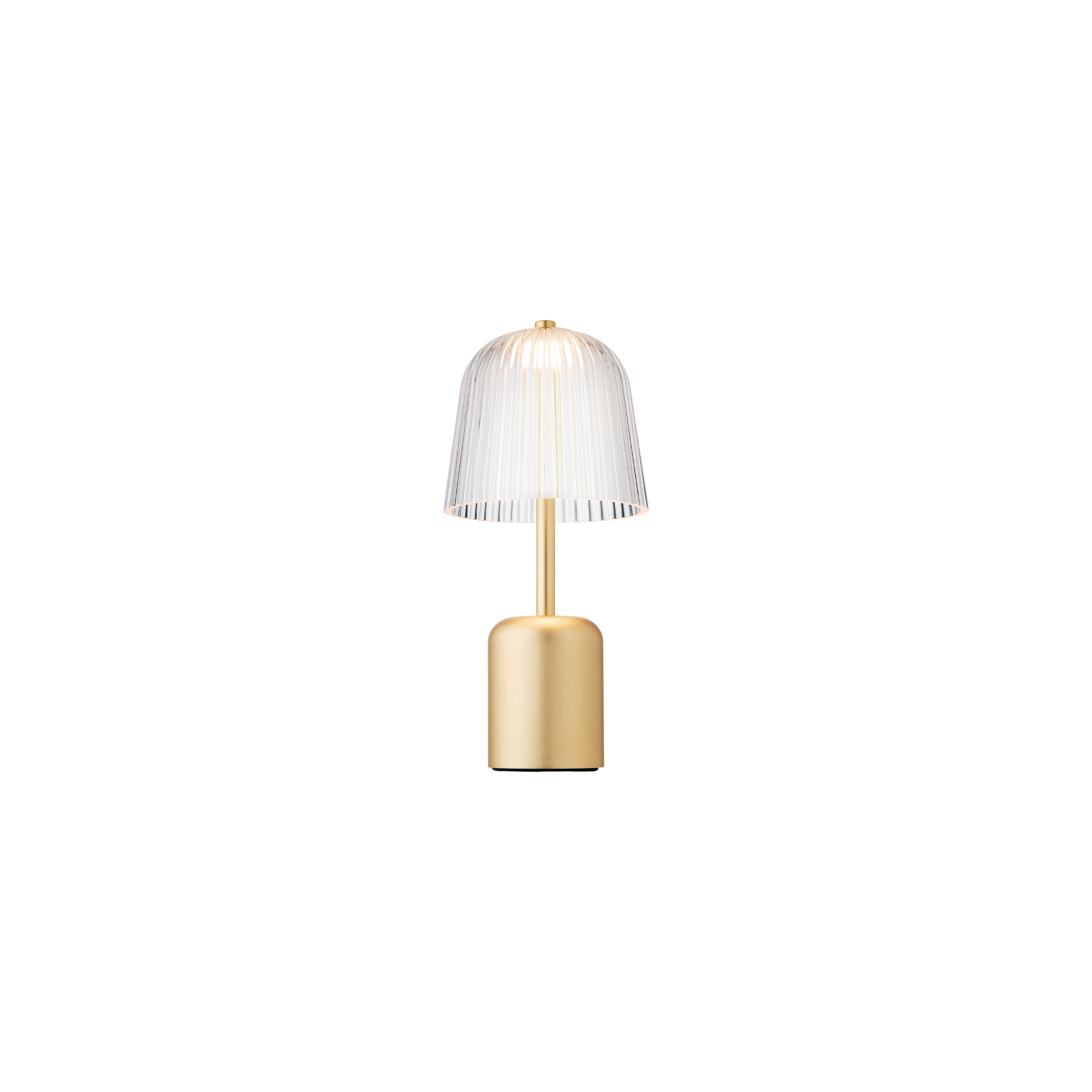 ASTEEA Portable Lamp in Gold with Transparent Shade