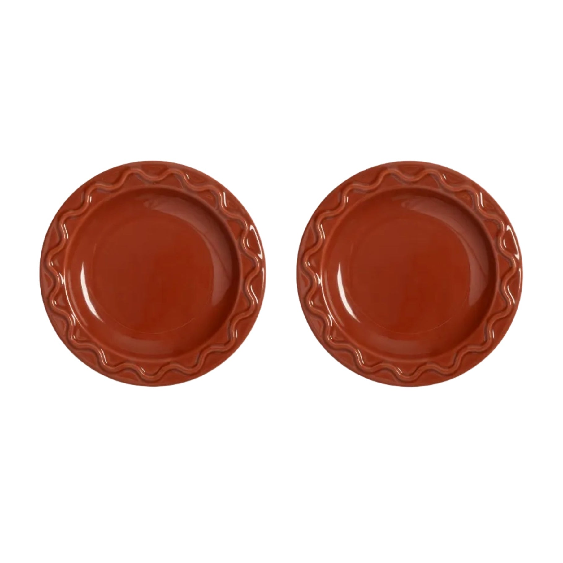 Súprava dezertných tanierov MOCHI terrakota