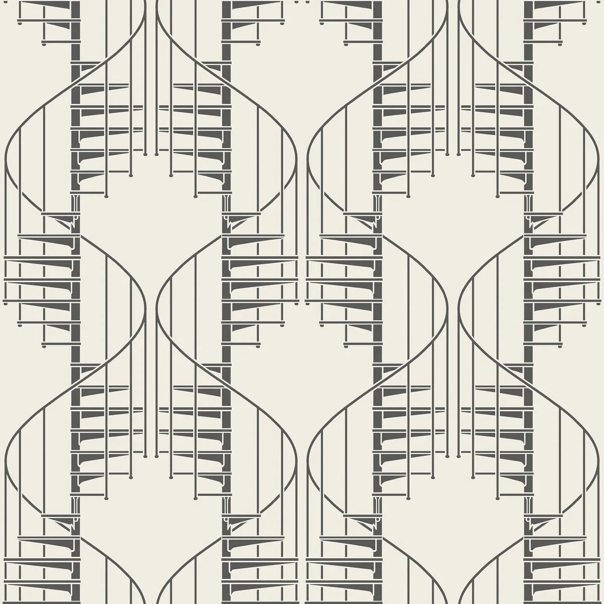 Tapeta s abstraktným vzorom STAIRCASE béžová s čiernou