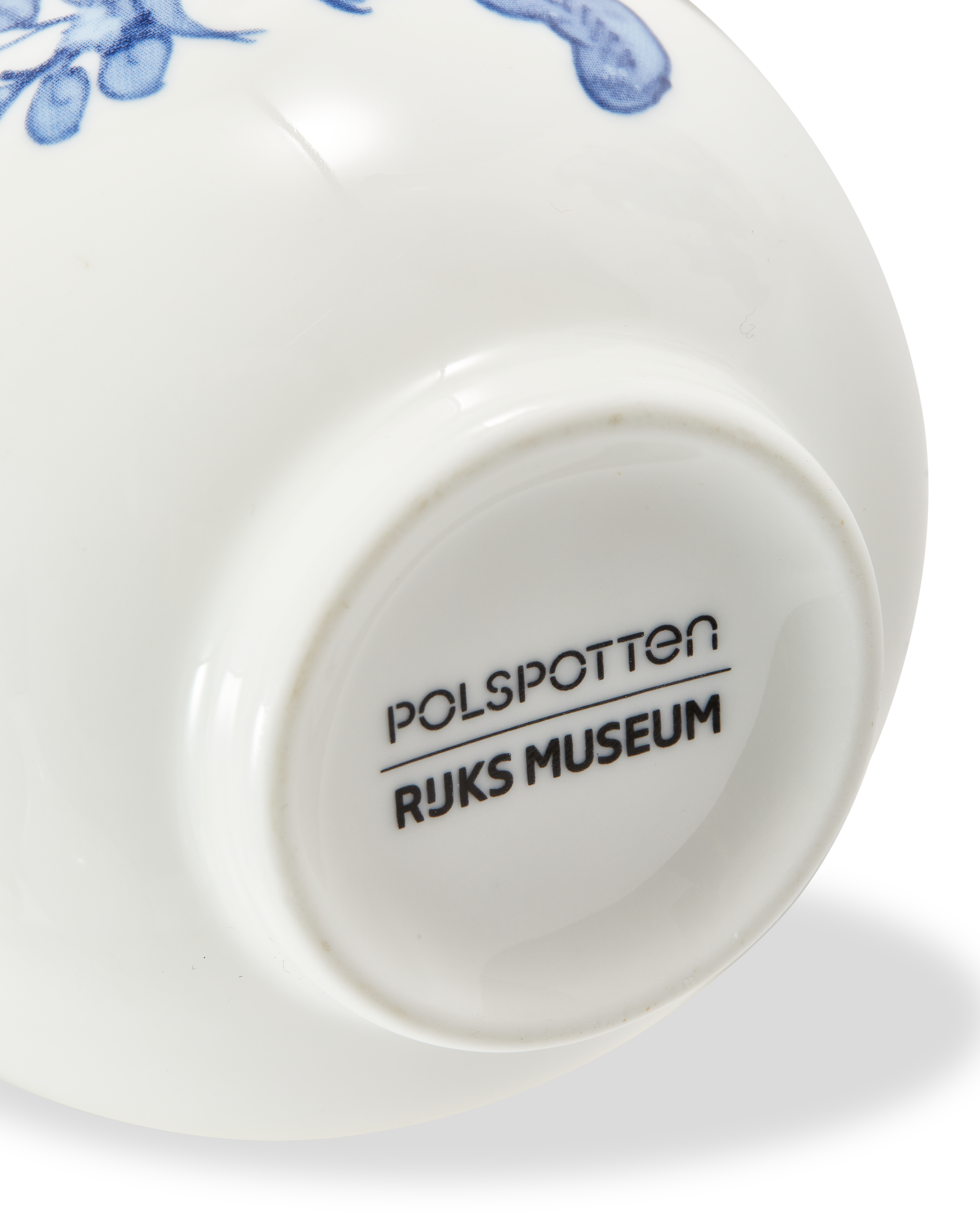 Váza MALÝ VTÁK biela s modrou