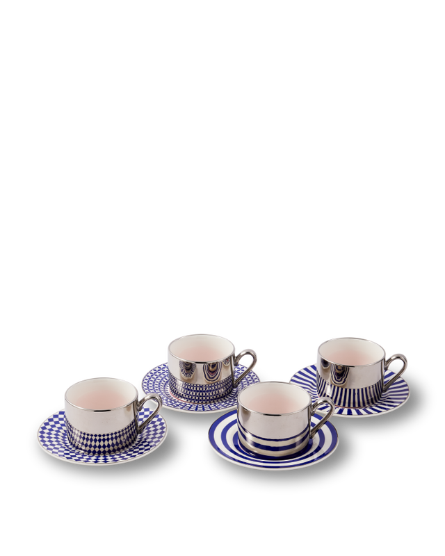 Súprava šálok na kávu AUNTY COFFEE CUPS tmavomodrá
