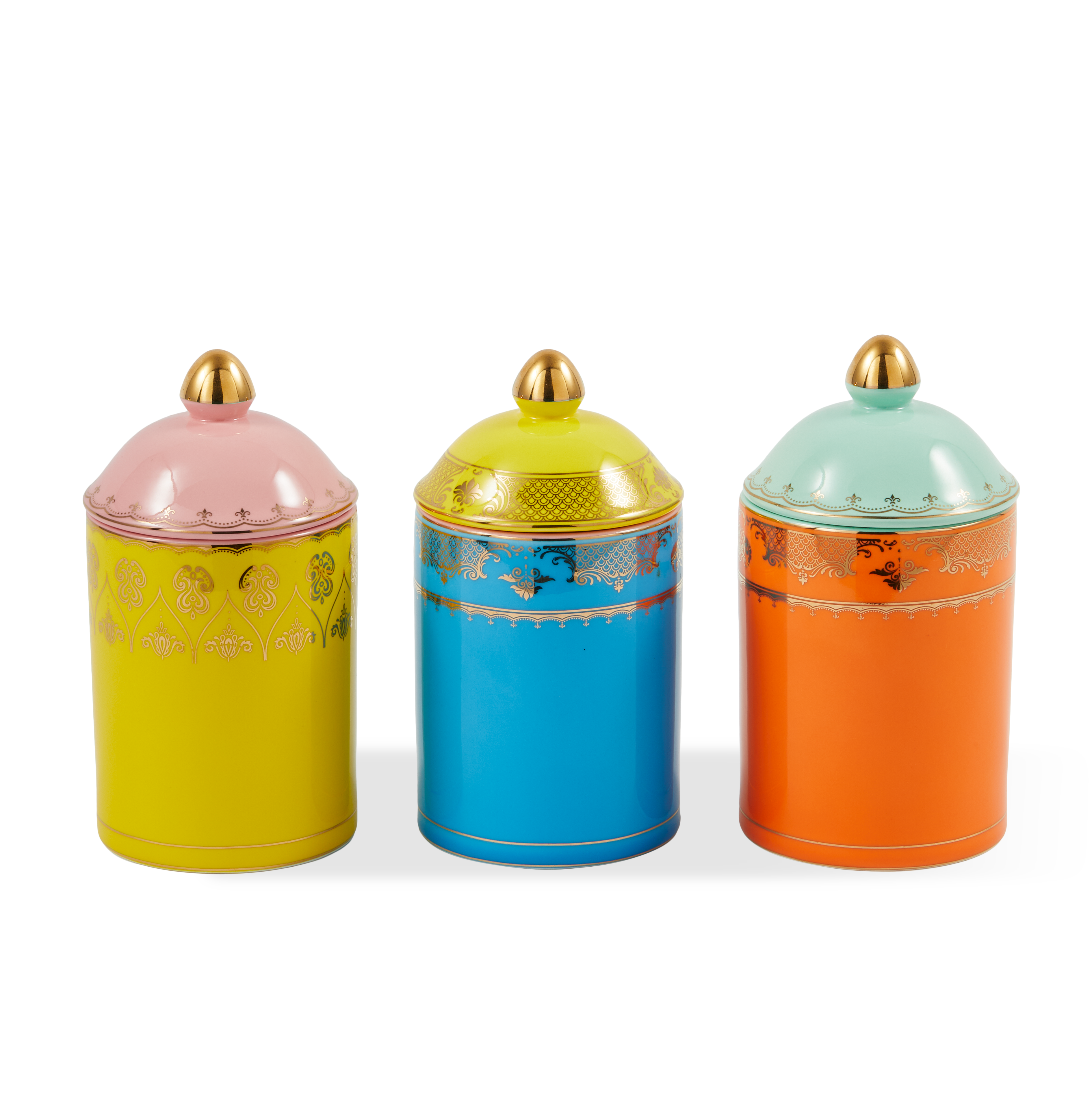 Porcelánový pohár GRANDPA oranžový s mätou