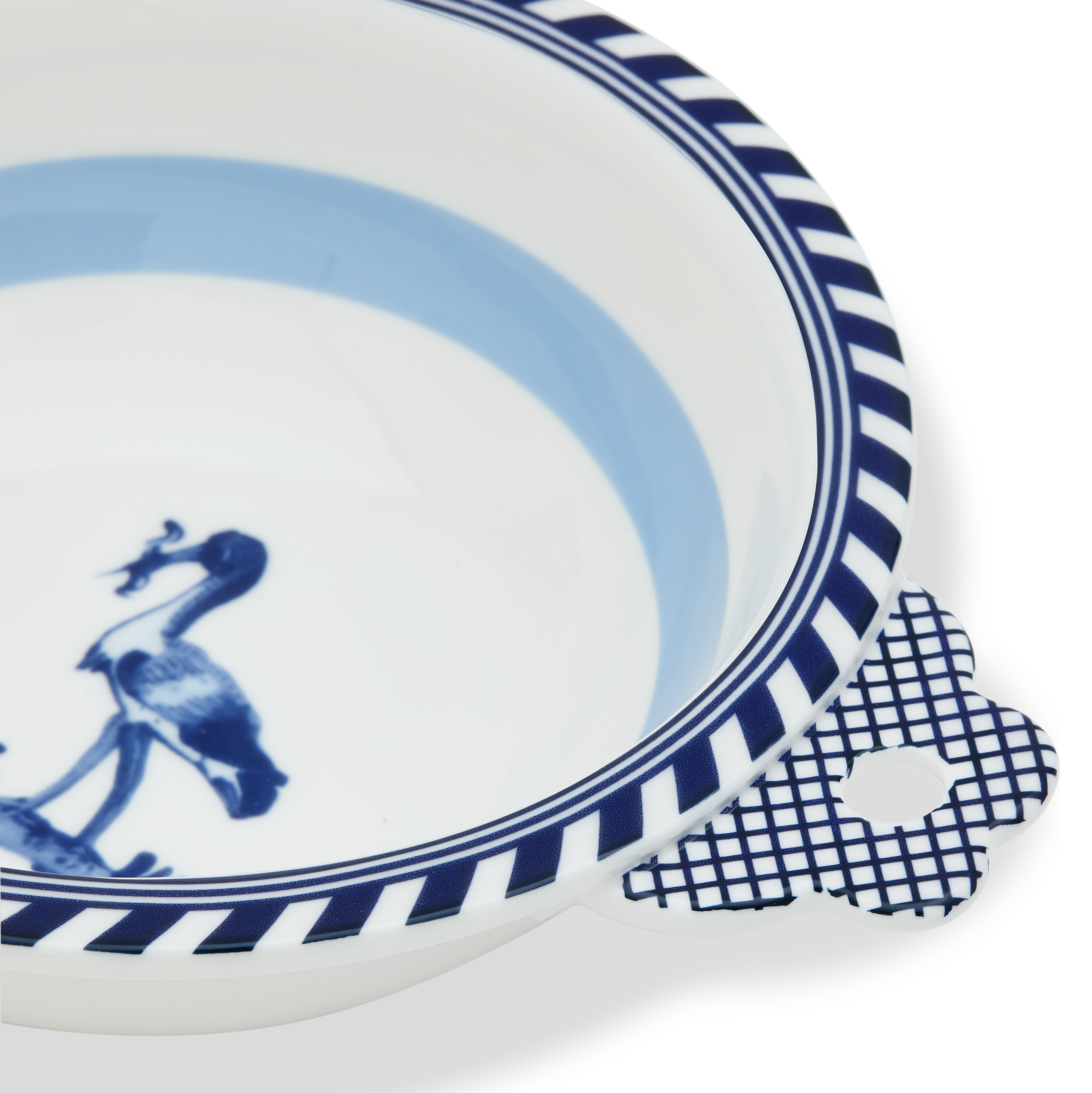 Miska BIRD biela s modrou