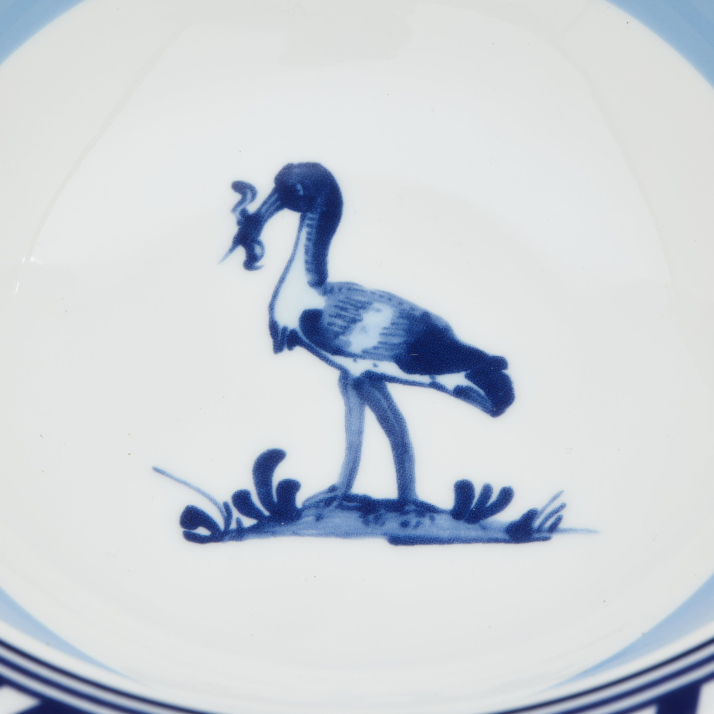 Miska BIRD biela s modrou