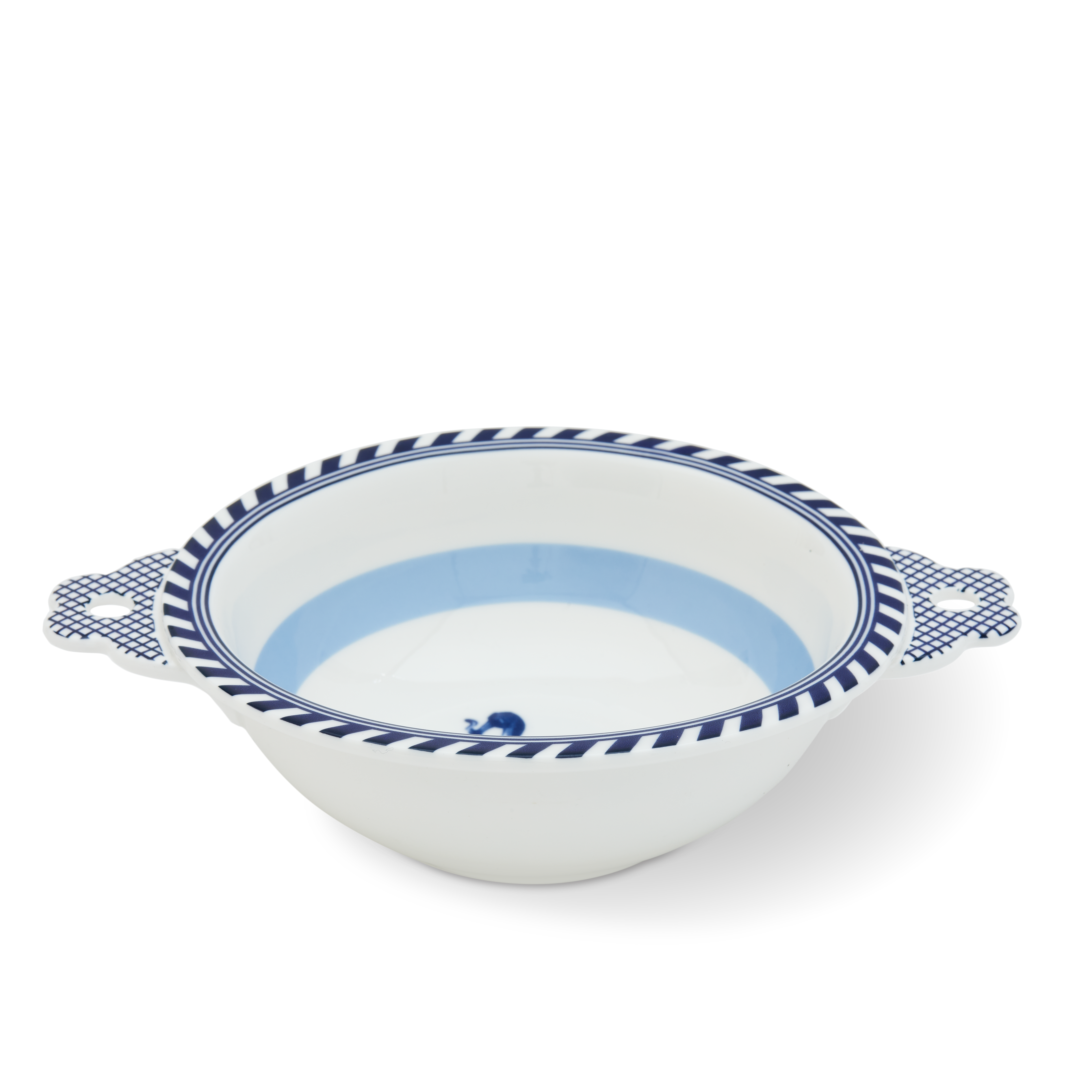 Miska BIRD biela s modrou