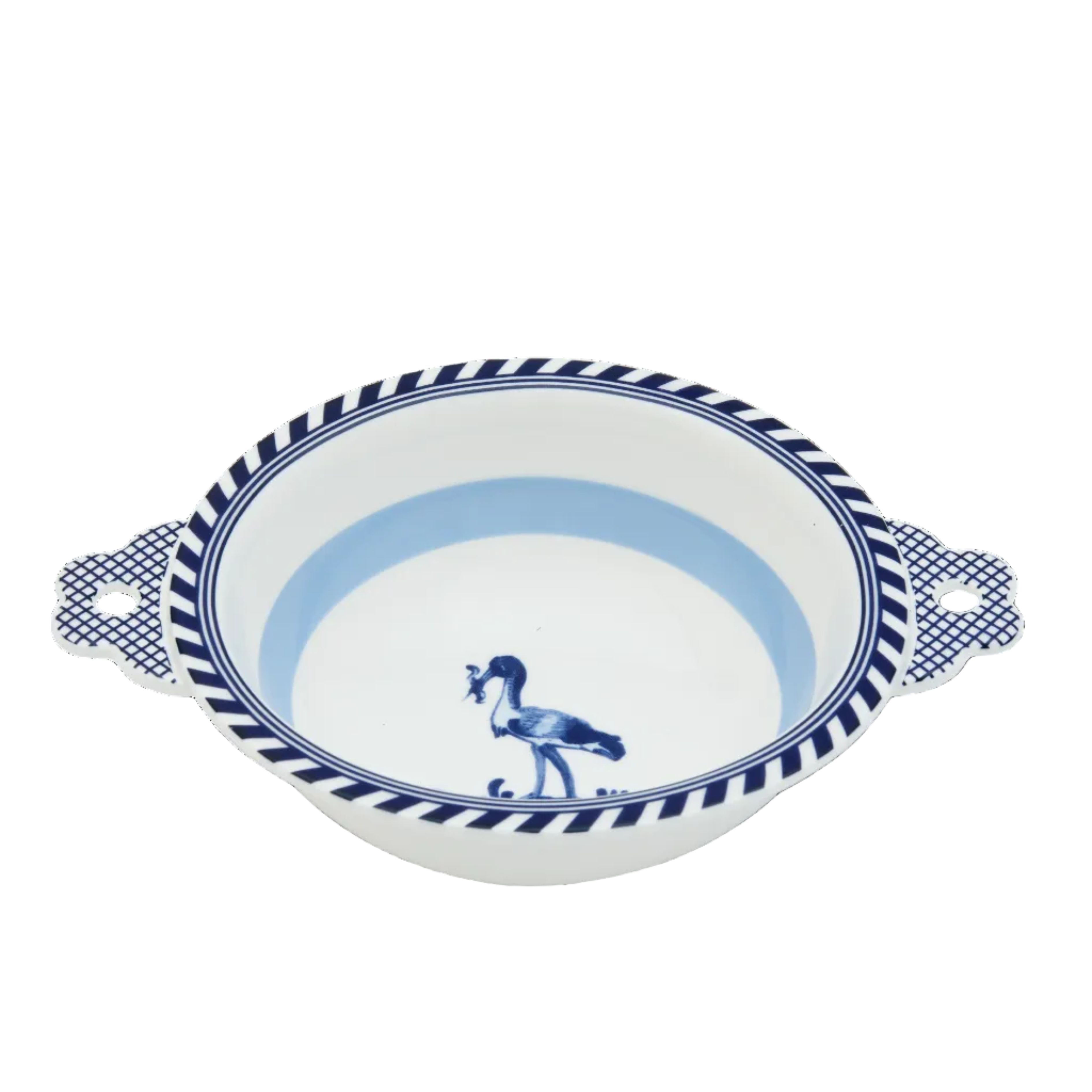 Miska BIRD biela s modrou