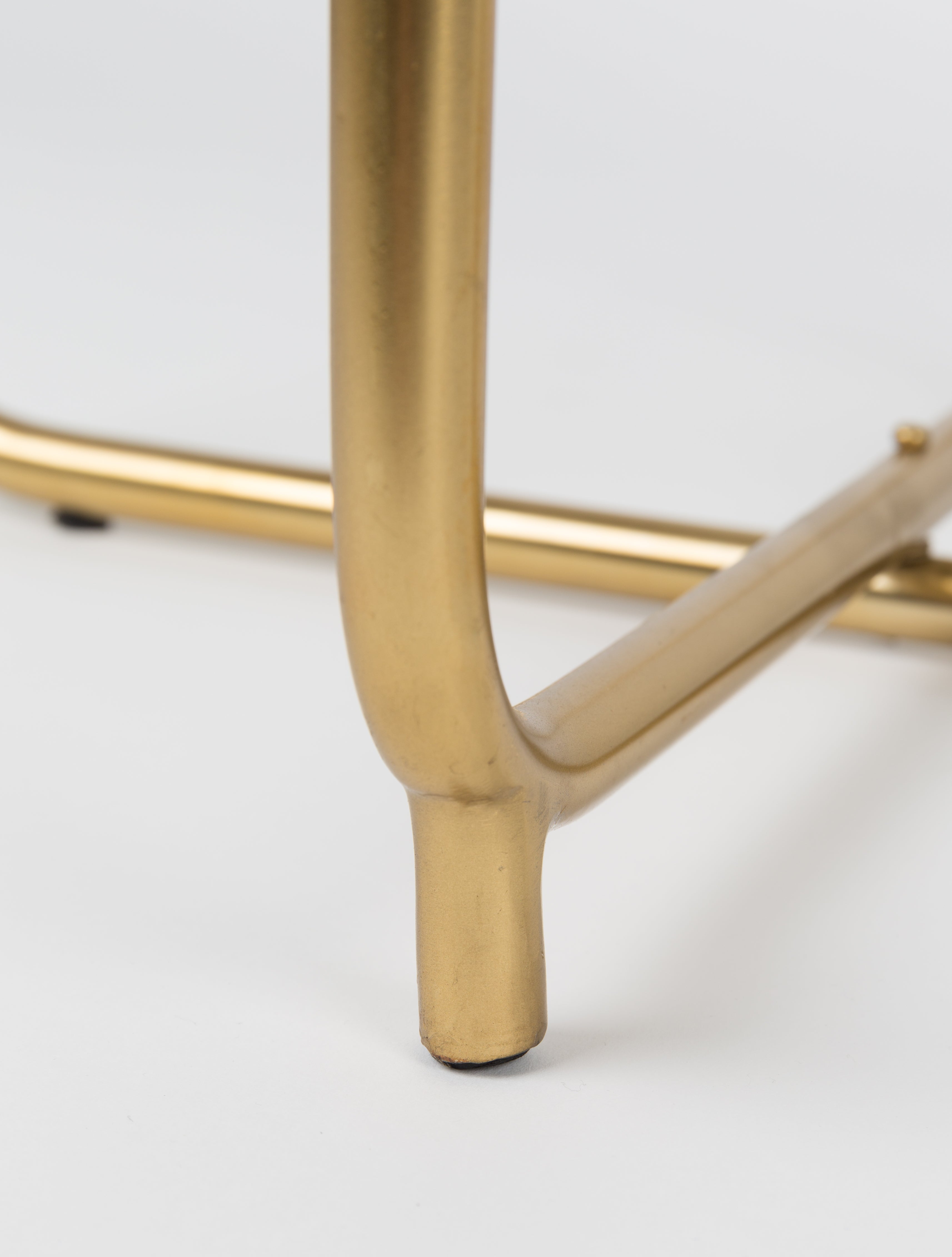 Stolik TIMPA biely mramor so zlatým