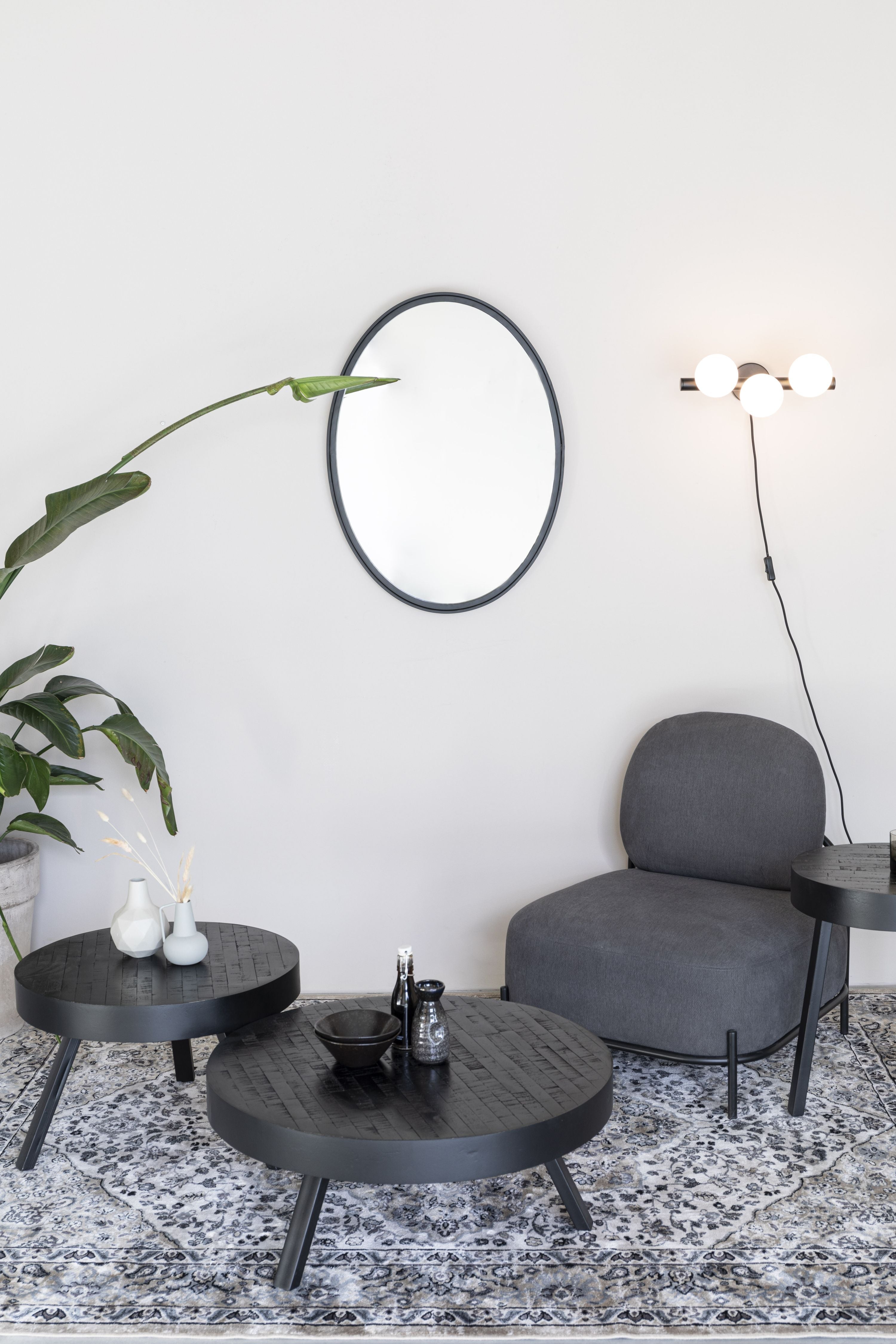 Coffee table Suri Black Towek wood