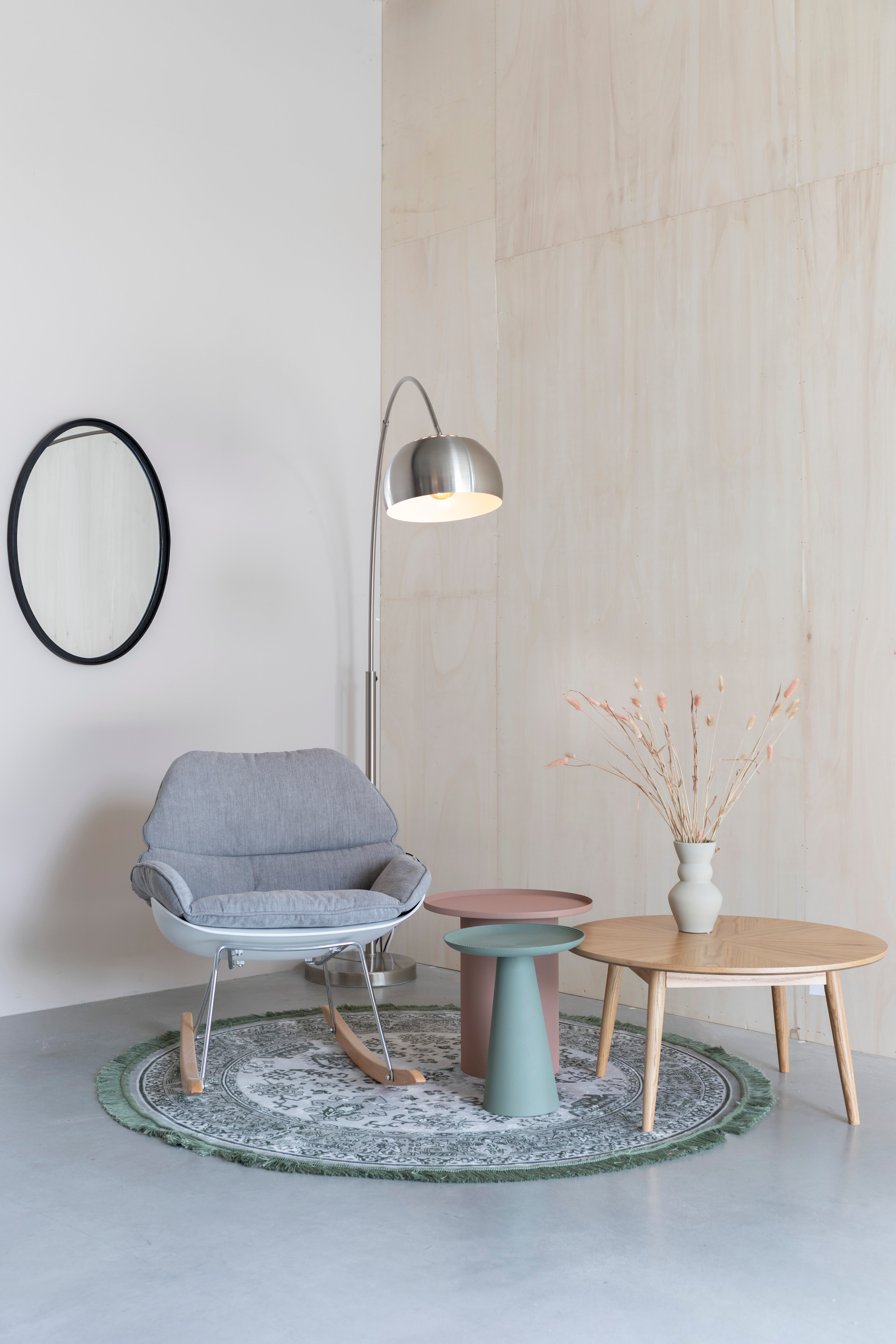 Bočný stolík RINGAR špinavá ružová