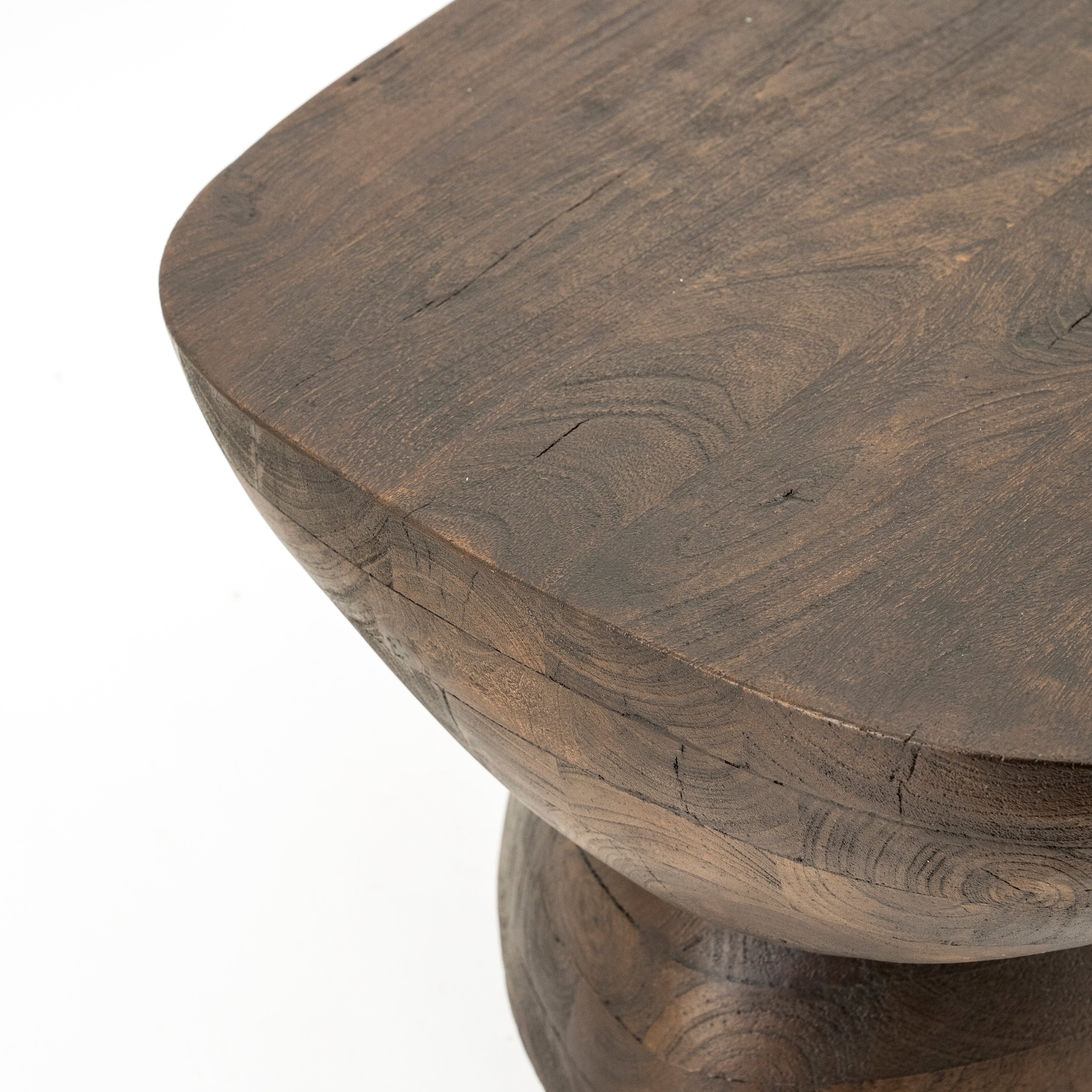 COBBLE coffee table dark brown mango wood