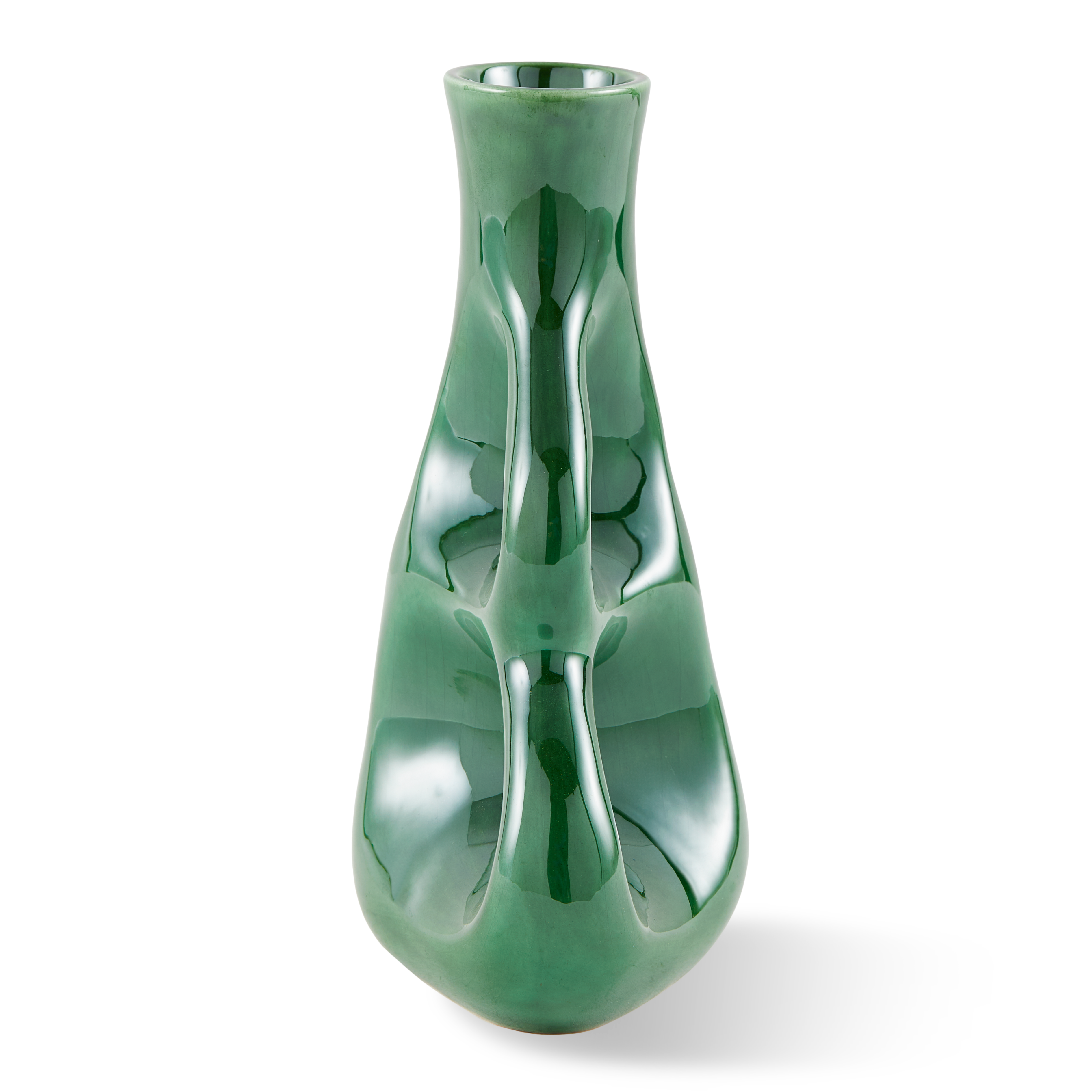 Vase THREE EARS dark green