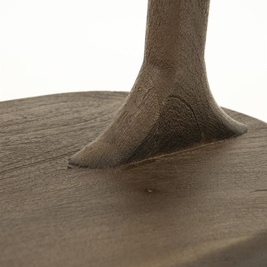 Bočný stolík FENIX tmavohnedé mango drevo