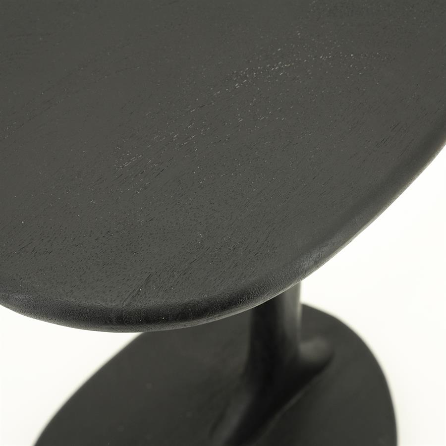 Bočný stolík FENIX čierne mango drevo