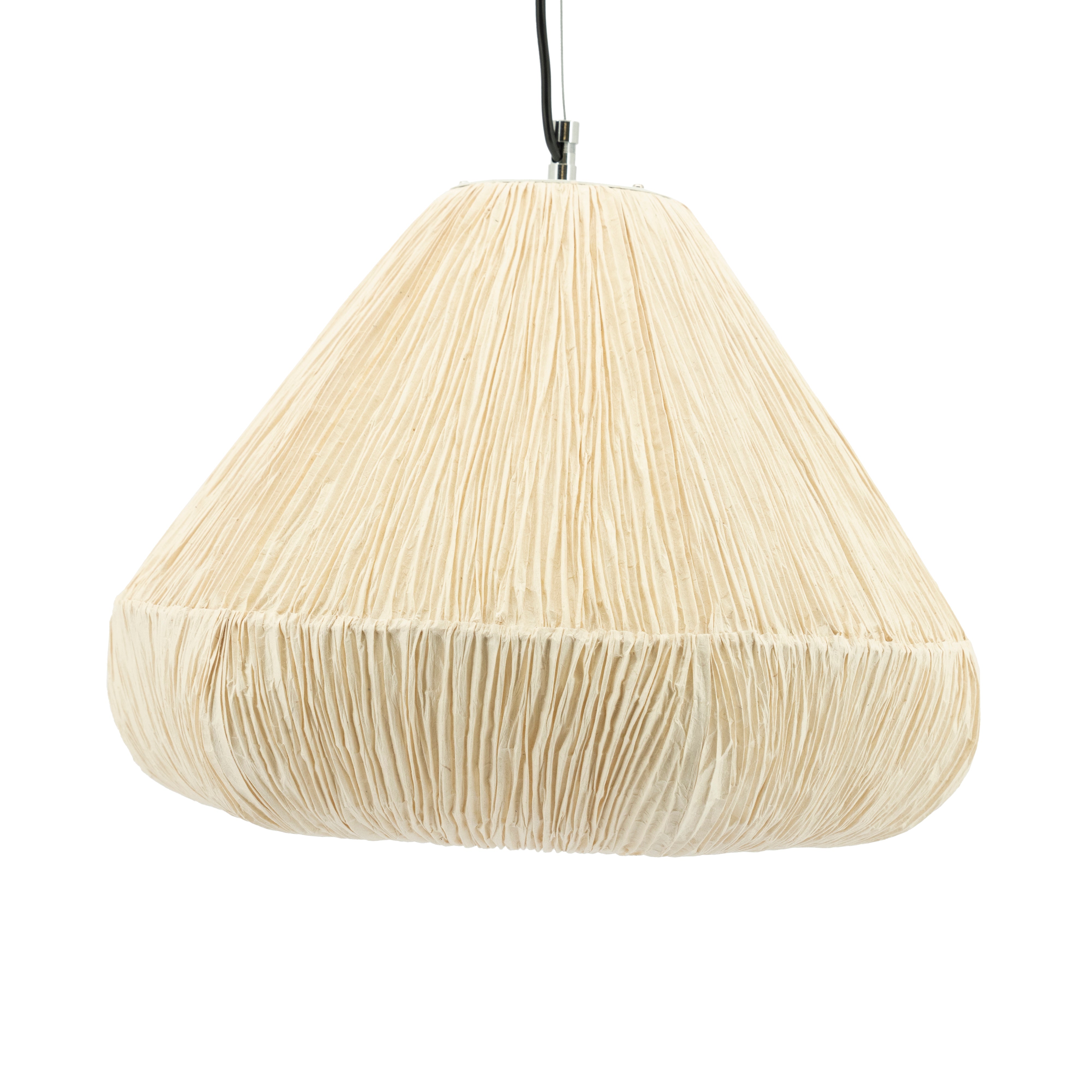Závesná lampa LOKTA svetlo béžový papier